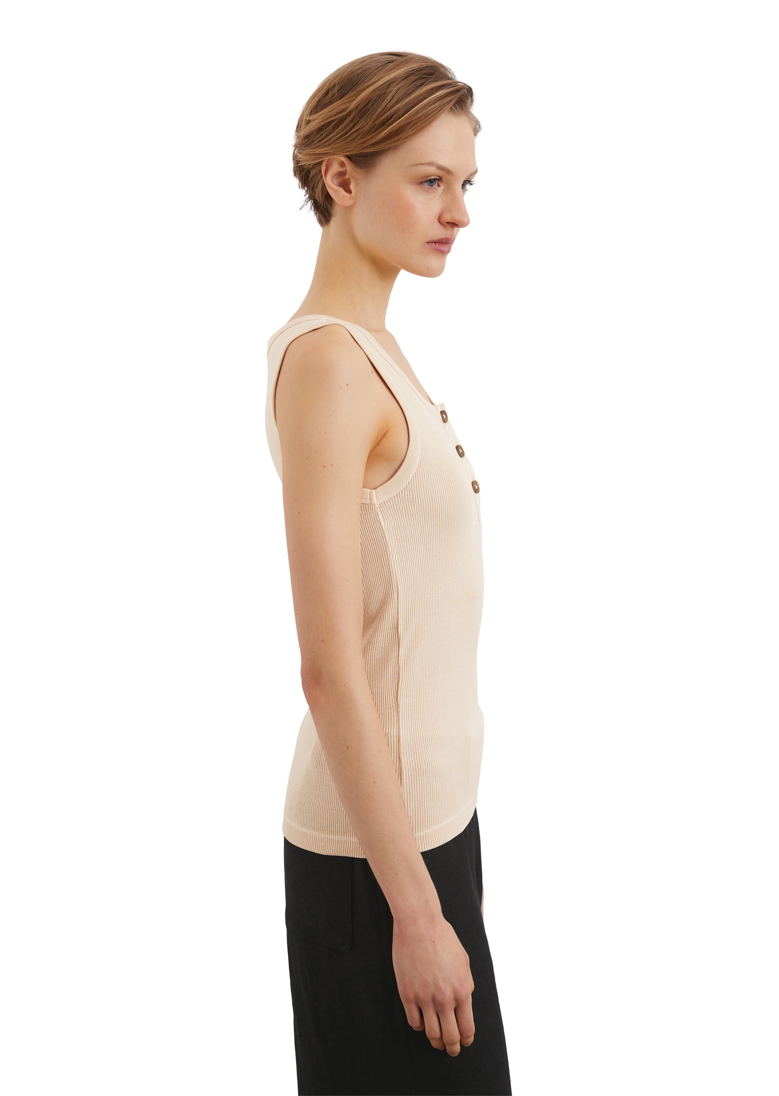 Marc O'Polo T-Shirt »aus elastischem Rippjersey«