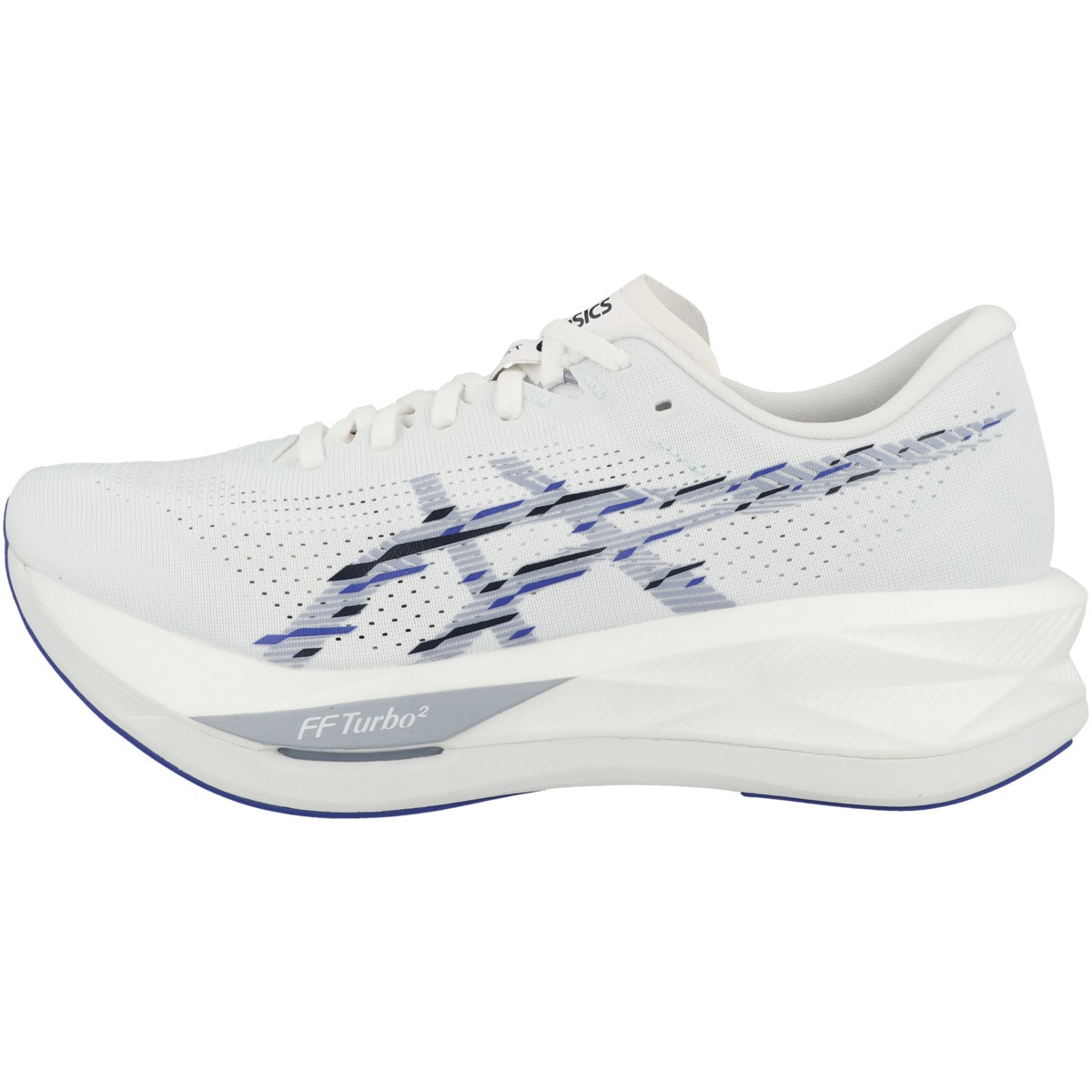 "Laufschuh ASICS ""Asics Sonicblast Laufschuhe Herren Schuhe"", Herren, Gr. 46, hellblau, Textil, Schuhe Laufschuh, Verstärkte Ferse"