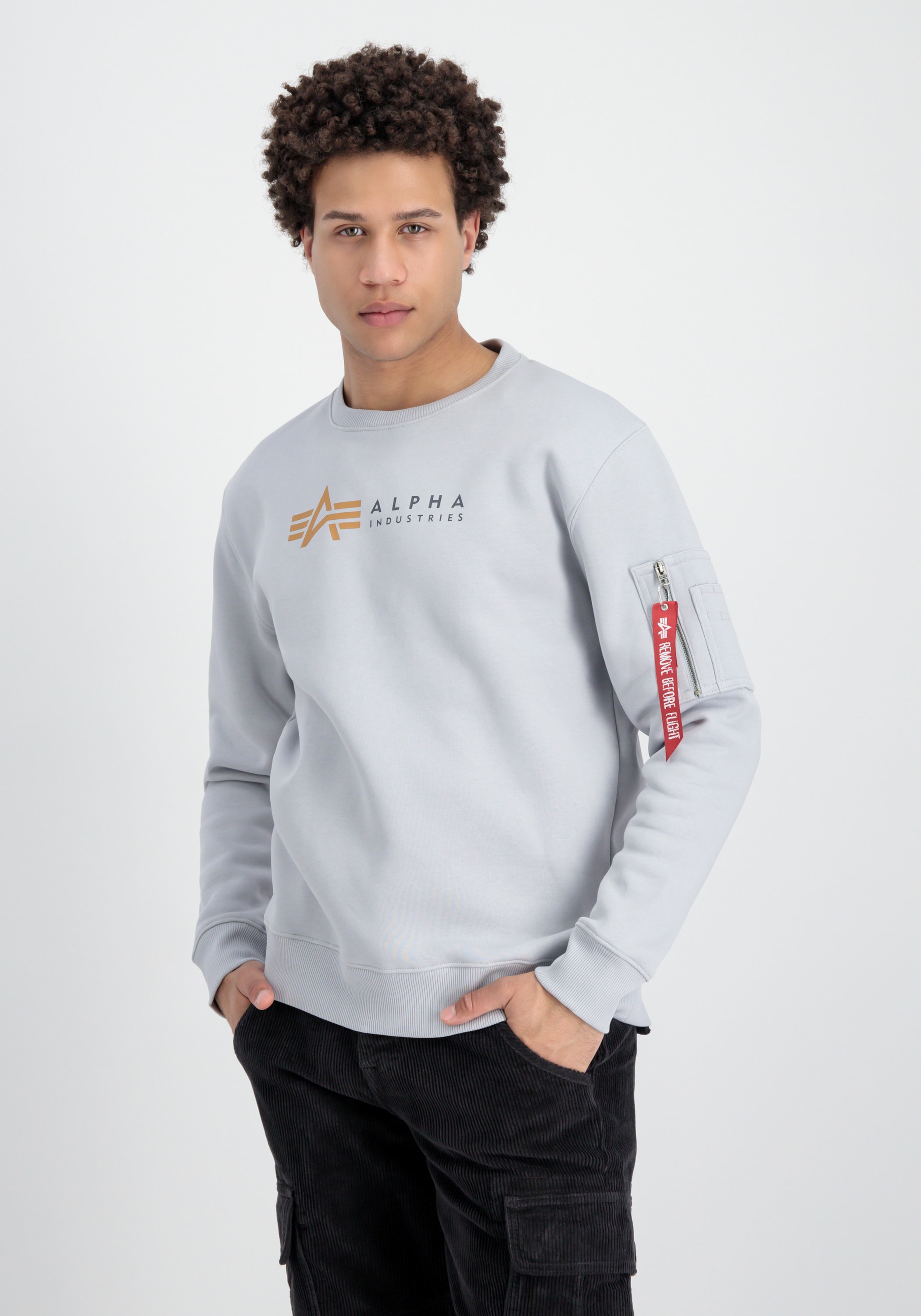 Alpha Industries Sweater "Alpha Industries Men - Sweatshirts Alpha Label Sweater"