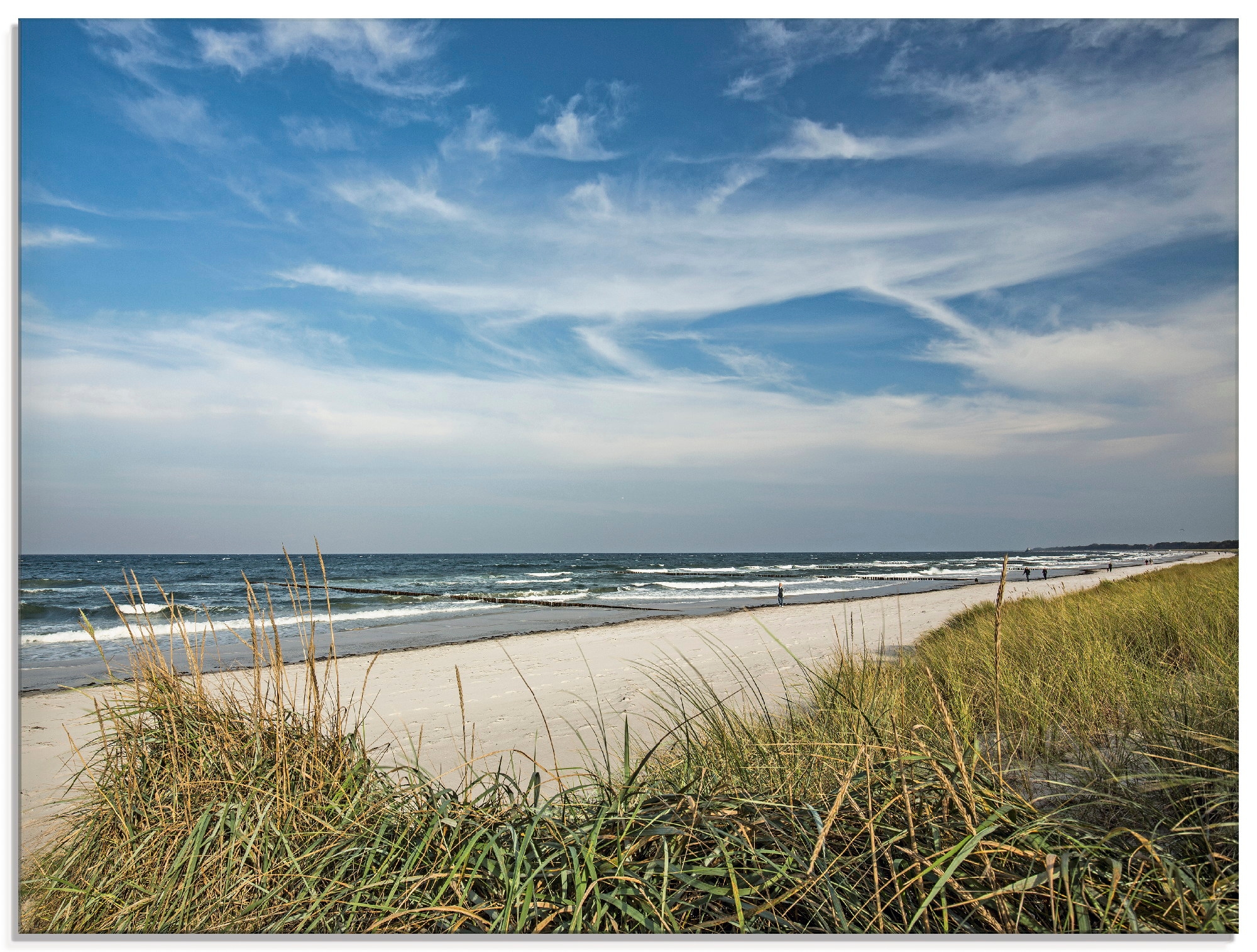 Artland Glasbild "Urlaubsfeeling Strand", Strand, (1 St.), in verschiedenen Größen