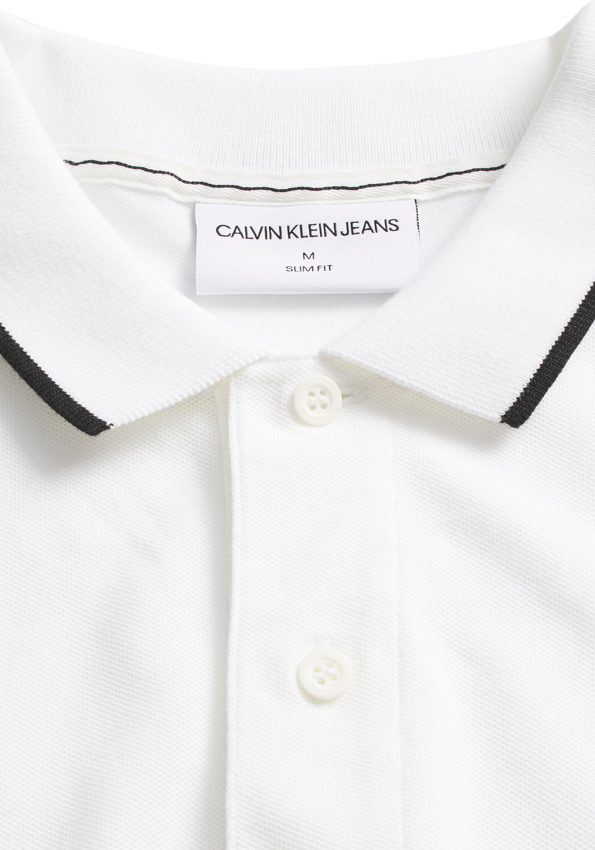 mit Jeans POLO«, »TIPPING für Calvin BAUR Logomarkenlabel ▷ Klein SLIM | Poloshirt
