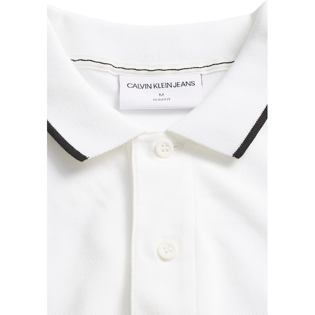 Calvin Klein Jeans Poloshirt »TIPPING SLIM POLO«, mit Logomarkenlabel ▷ für  | BAUR
