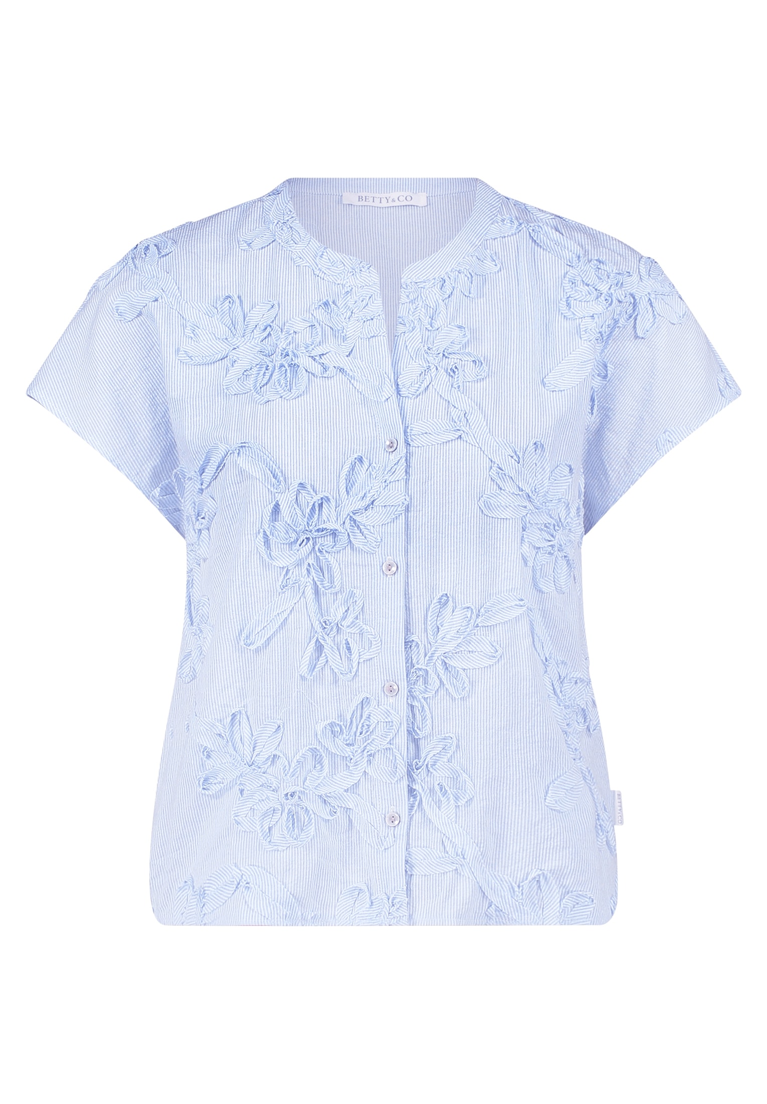 Betty&Co Hemdbluse »Damen mit Stickerei«