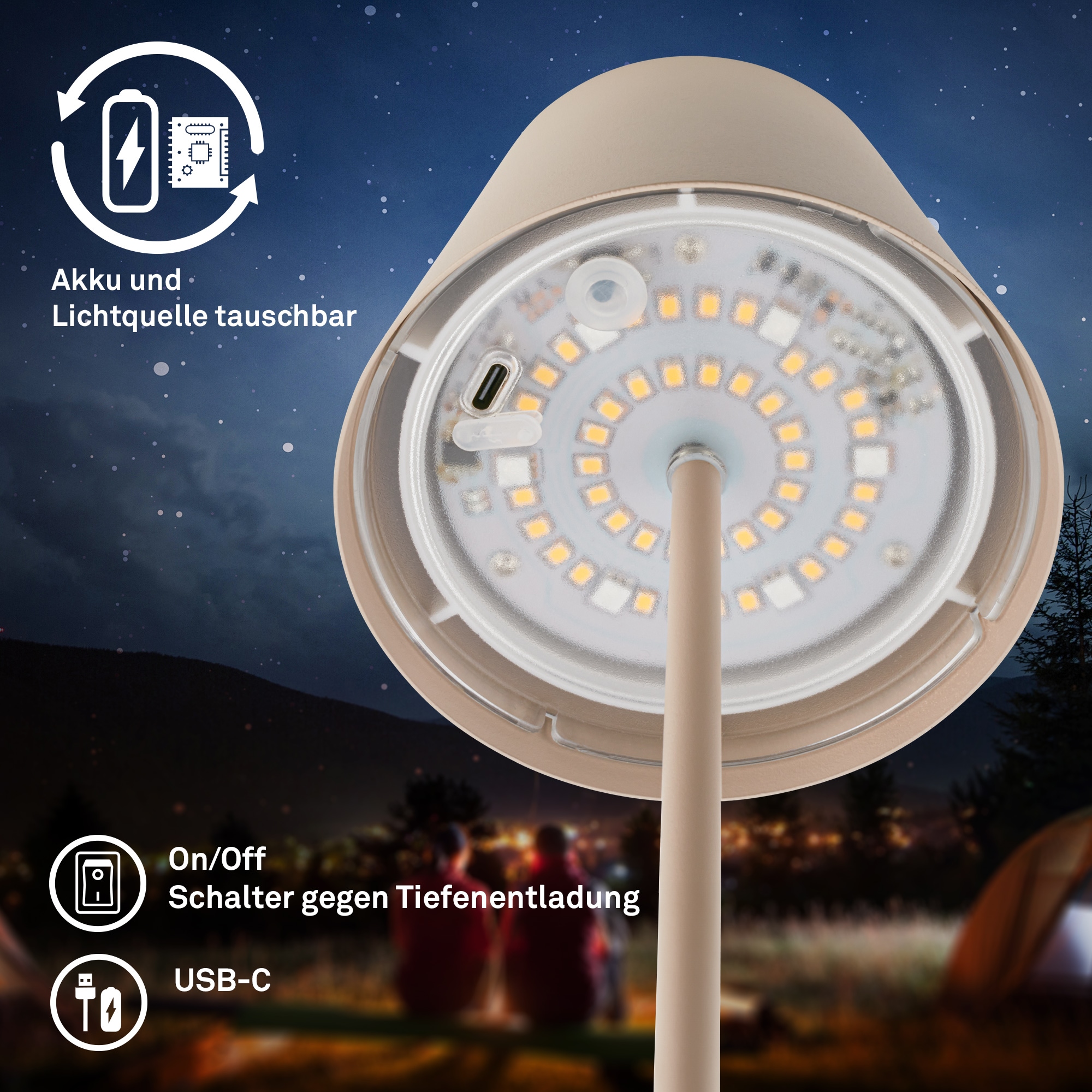 Briloner Leuchten LED Tischleuchte »CALIDA«