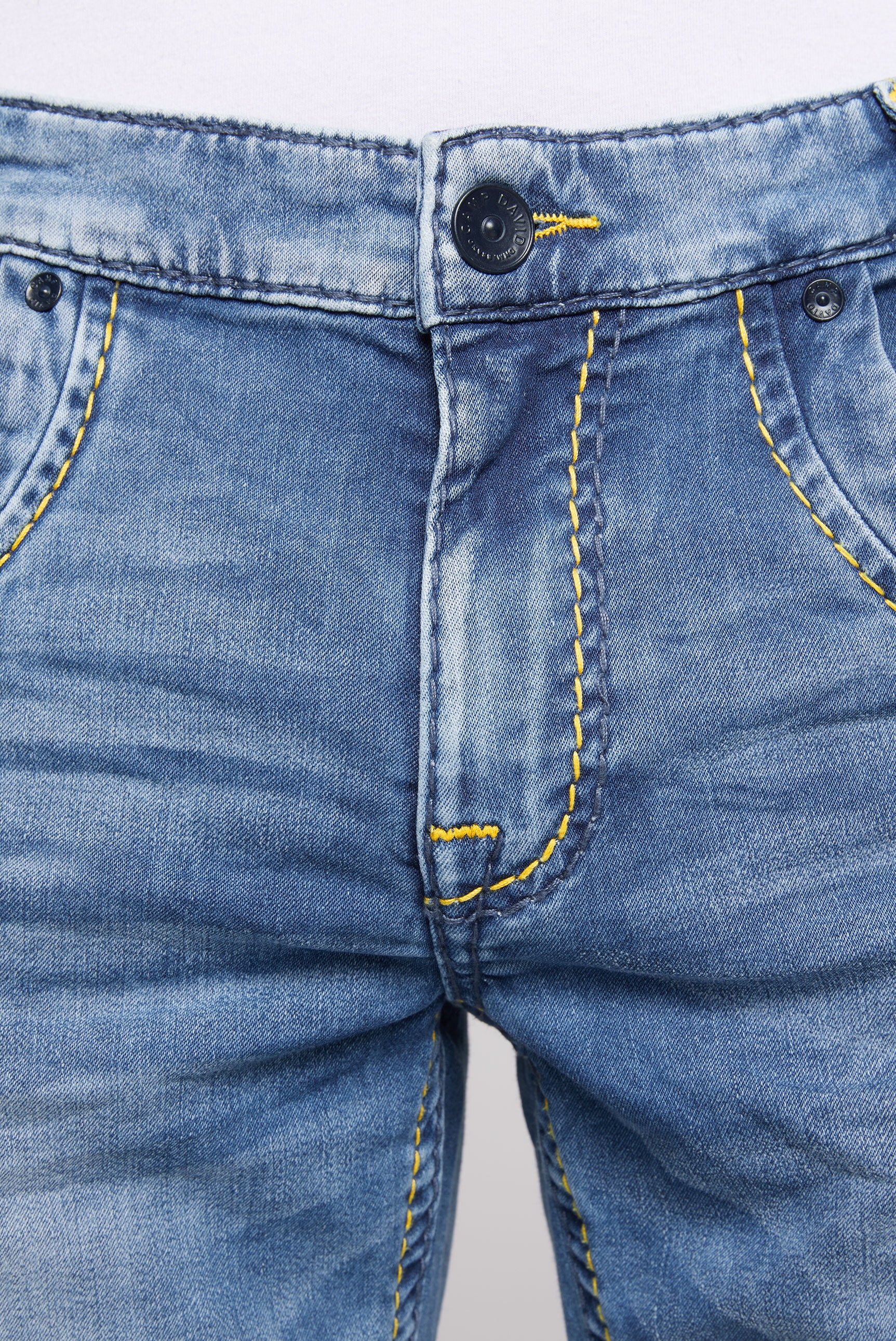 CAMP DAVID Jeansshorts, mit Used-Waschung