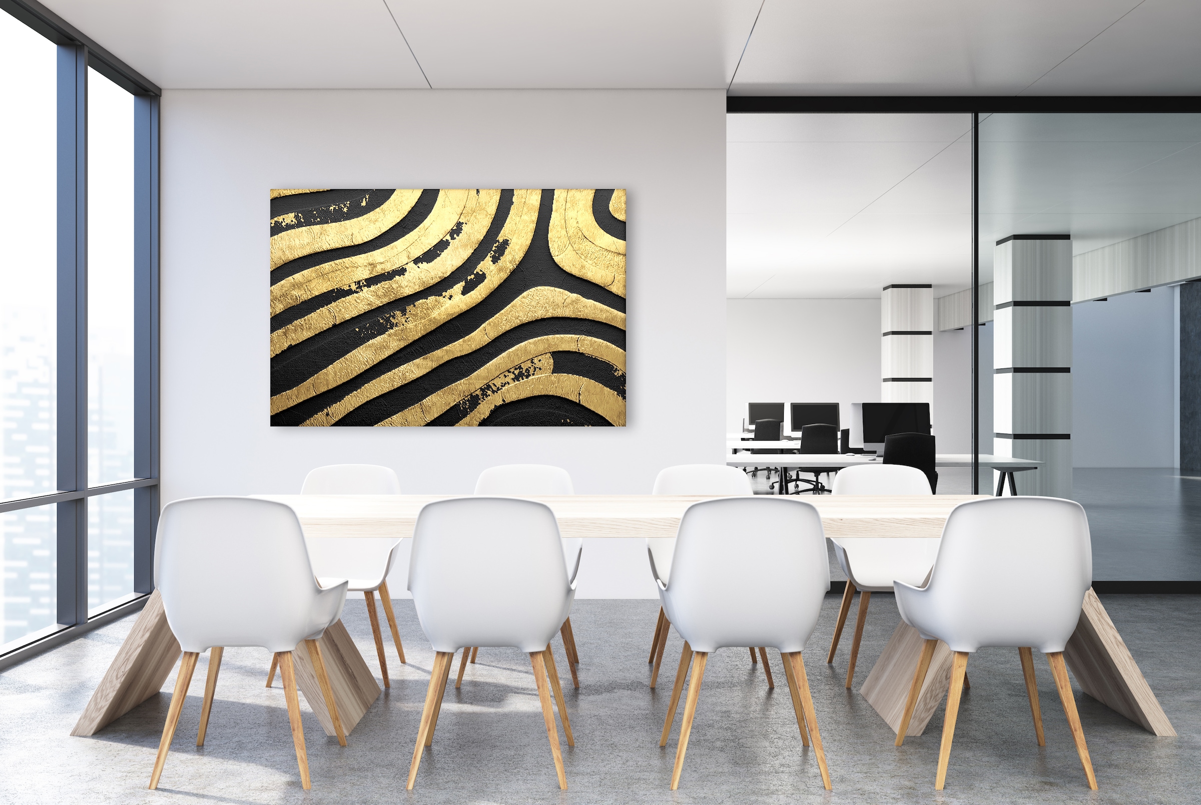 queence Leinwandbild "In Love with Gold" Abstrakt 1 Stk. tlg. mit sehr gute günstig online kaufen