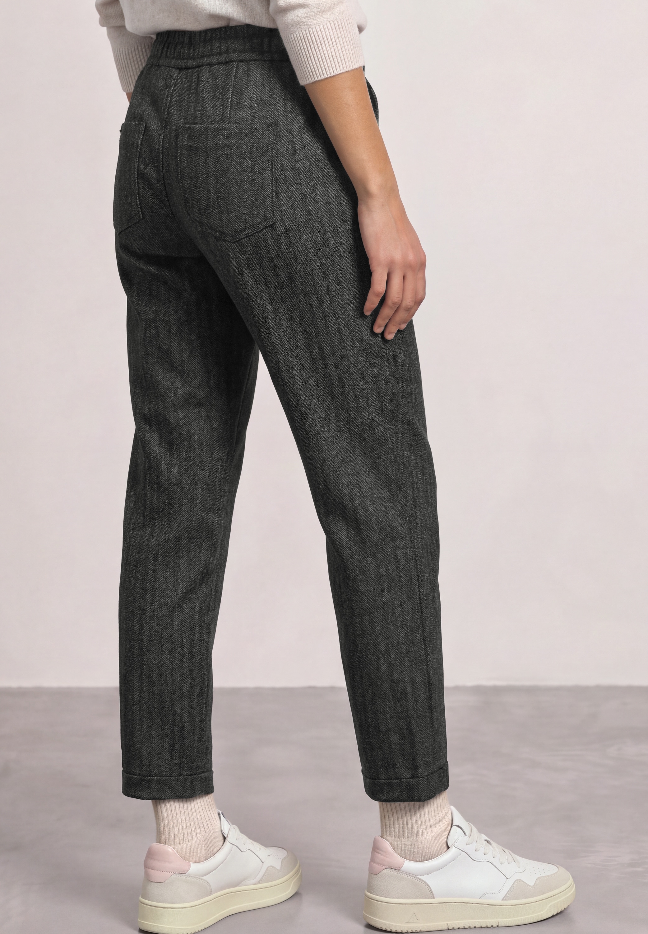 STREET ONE Stoffhose  softer Materialmix