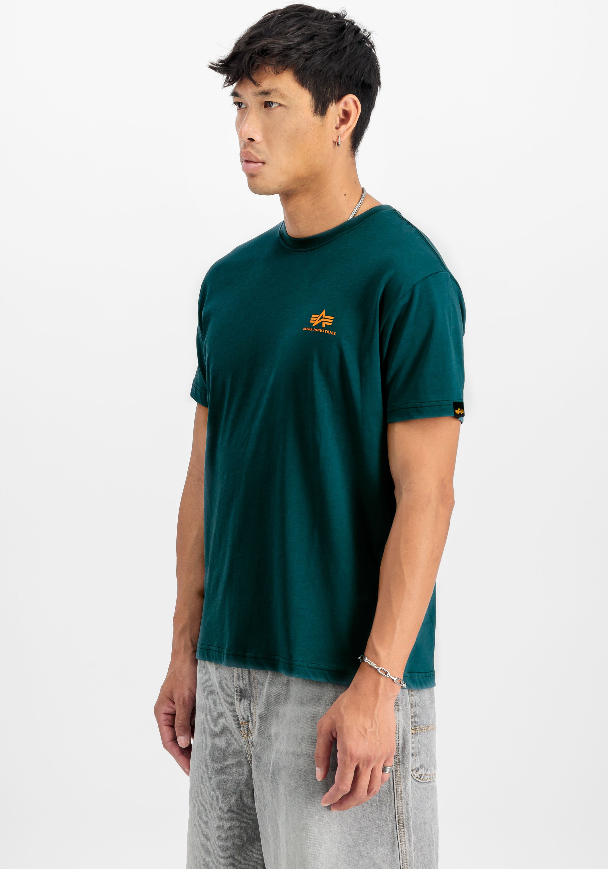 Alpha Industries Rundhalsshirt "Basic T Small Logo 2 Pack" Set, 2 Stk. günstig online kaufen