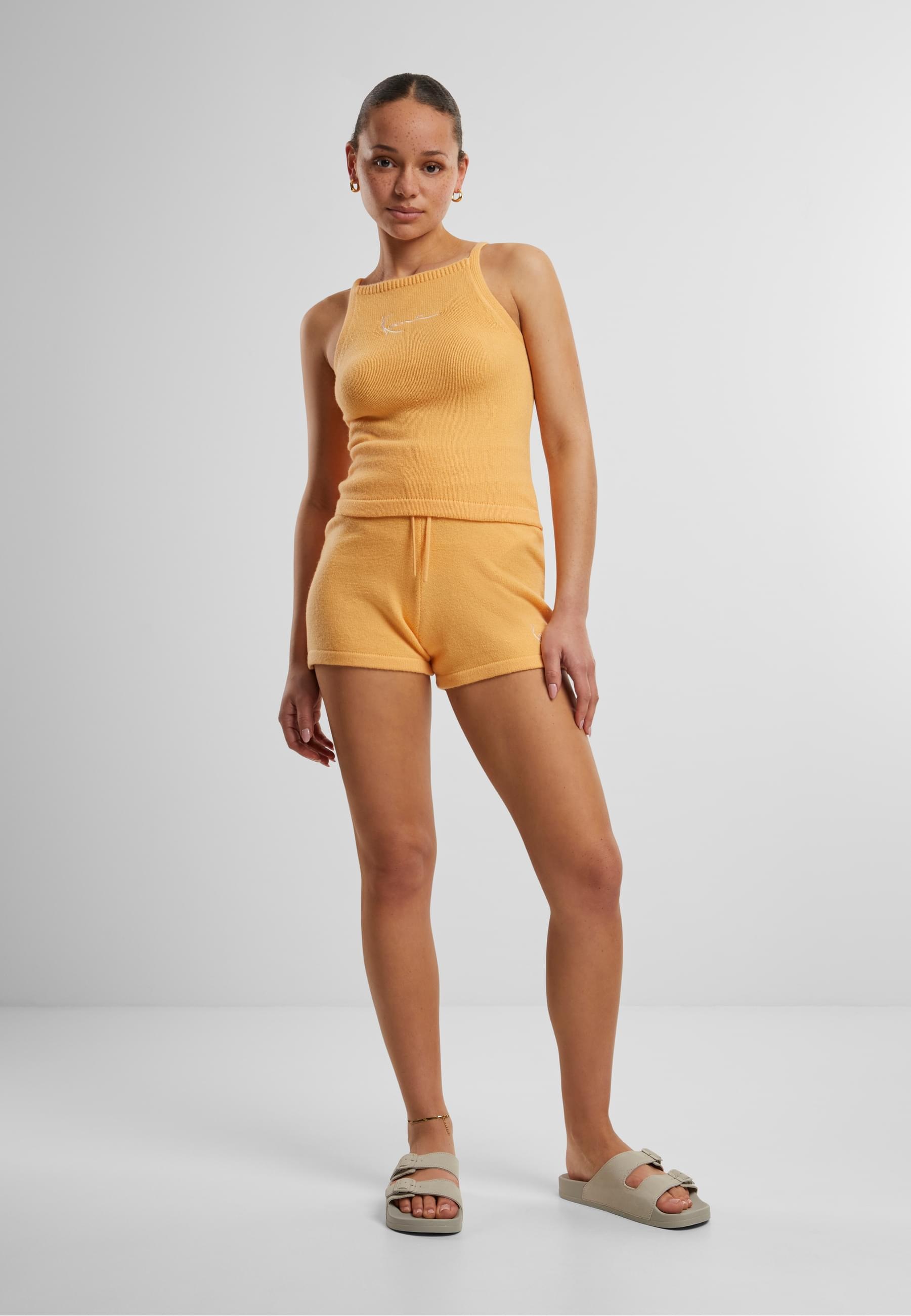Karl Kani Stoffhose »Karl Kani Damen KW221-078-1 KK Small Signature Knit Shorts«, (1 tlg.)