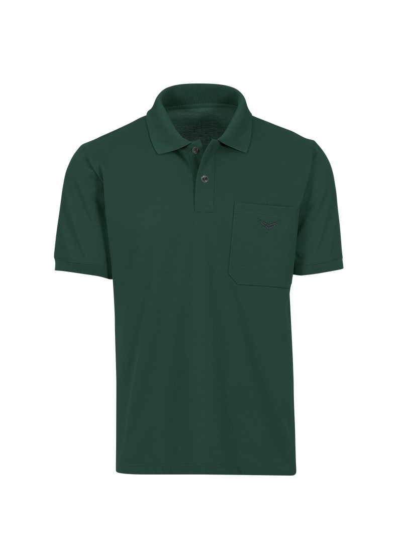 Trigema Poloshirt "TRIGEMA Polohemd mit Brusttasche" 1 Stk. tlg. günstig online kaufen
