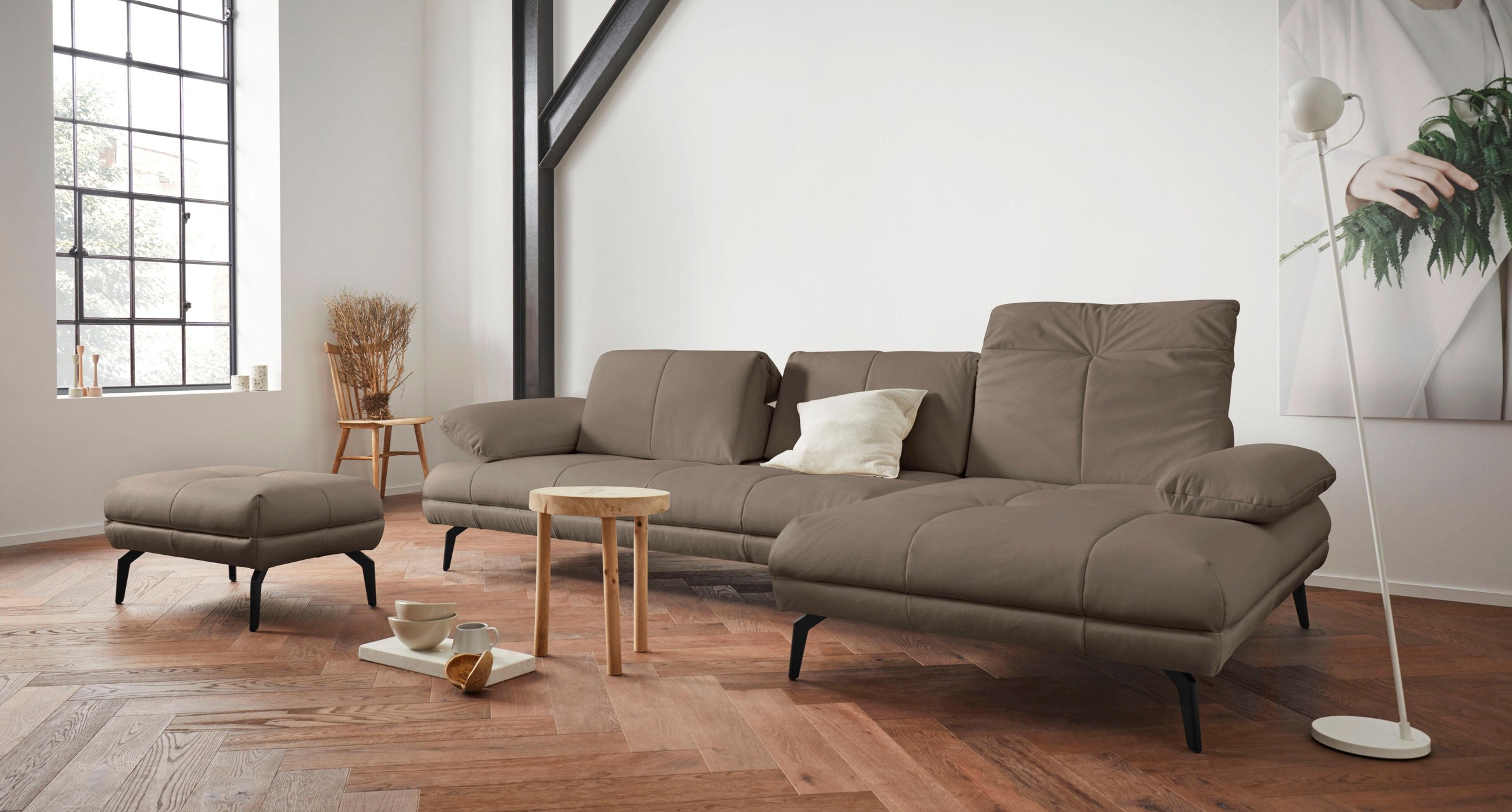 andas Ecksofa »Stenlille L-Form«, incl. Sitztiefen-, Kopfteil- und Armteilverstellung