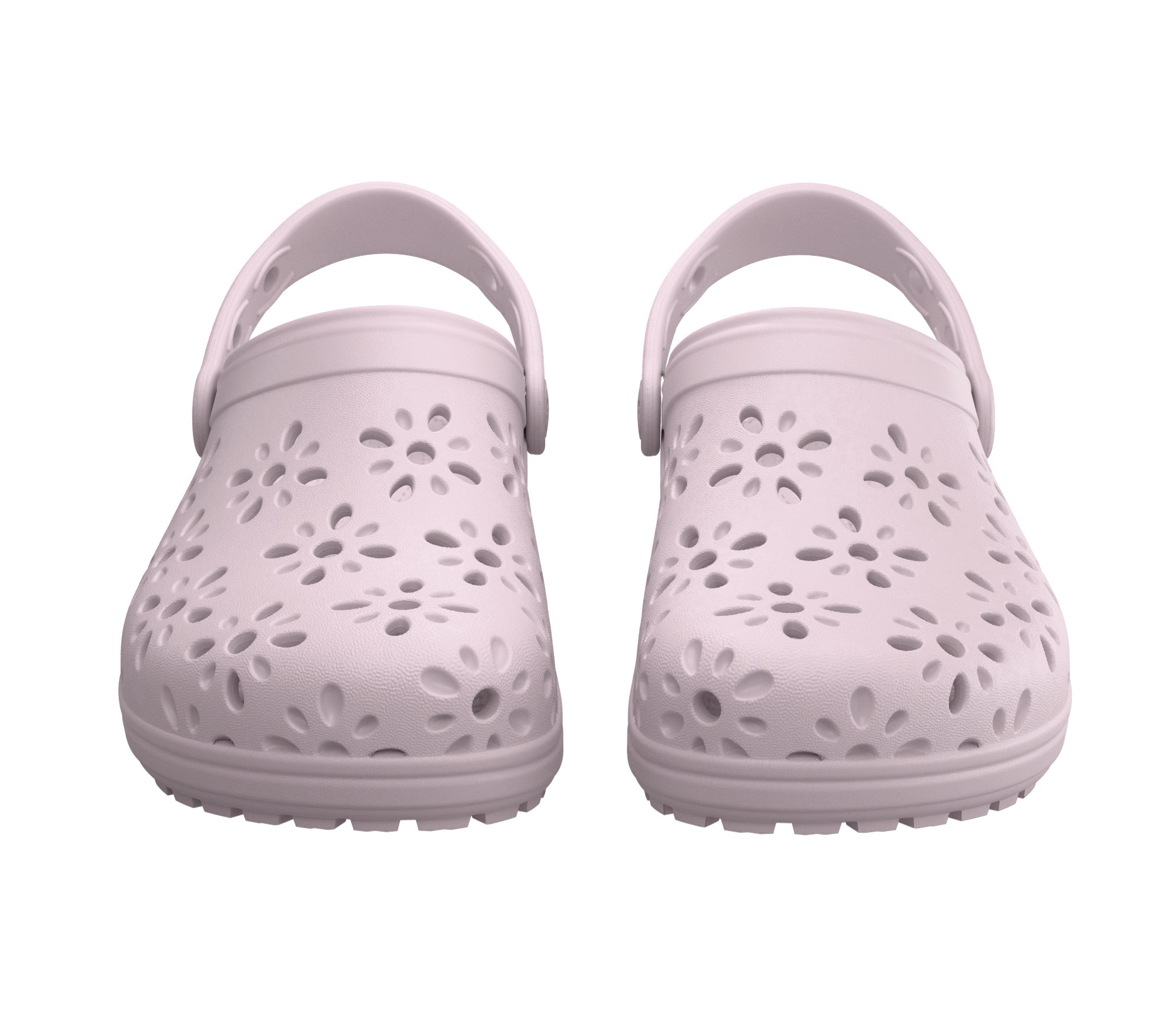 Crocs Classic Floral Cut Out Clogs Pink Milk EU 32-33 3