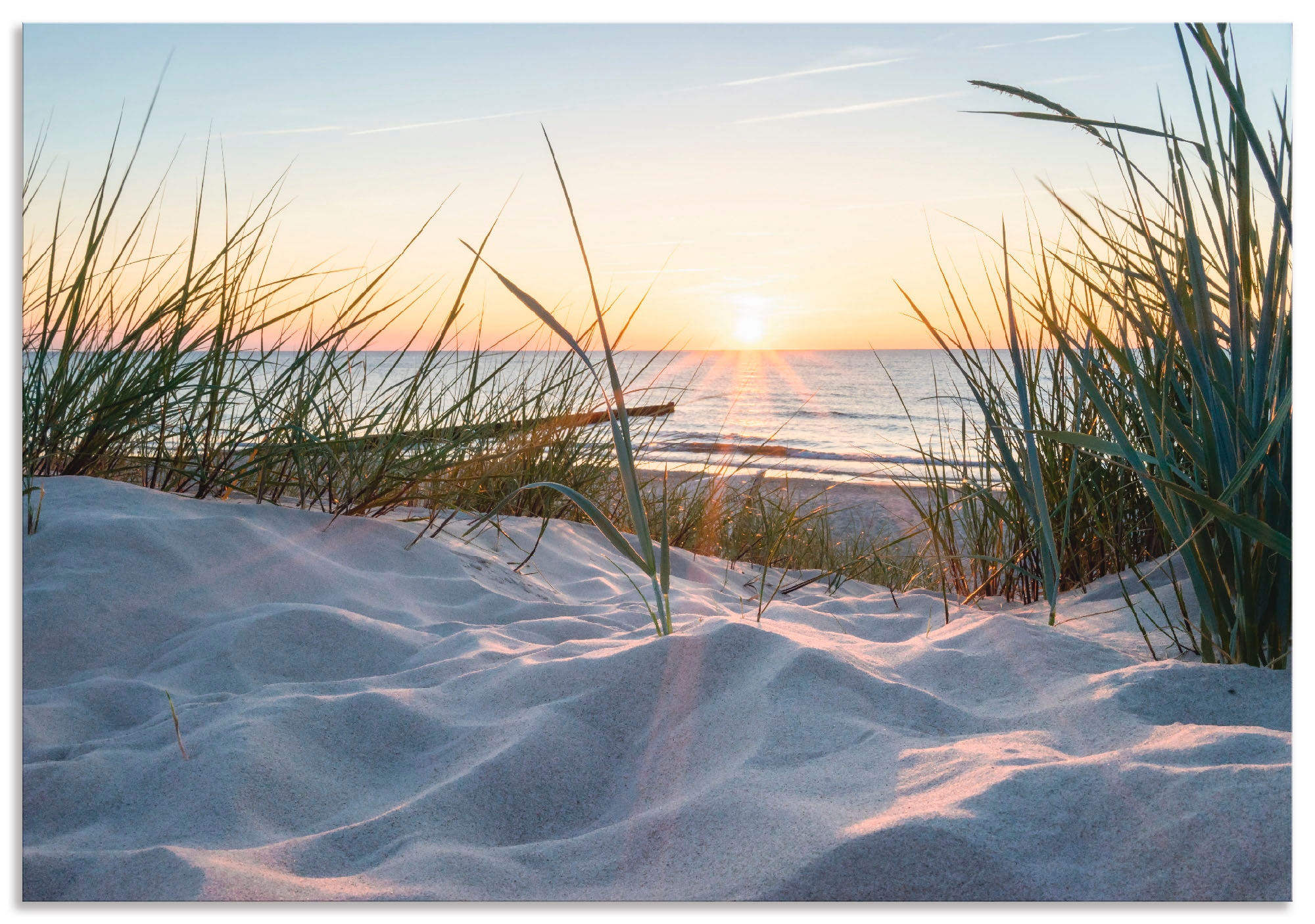 Artland Wandbild "Ostseestrand" Strand 1 Stk. tlg. als Alubild, Outdoorbild günstig online kaufen