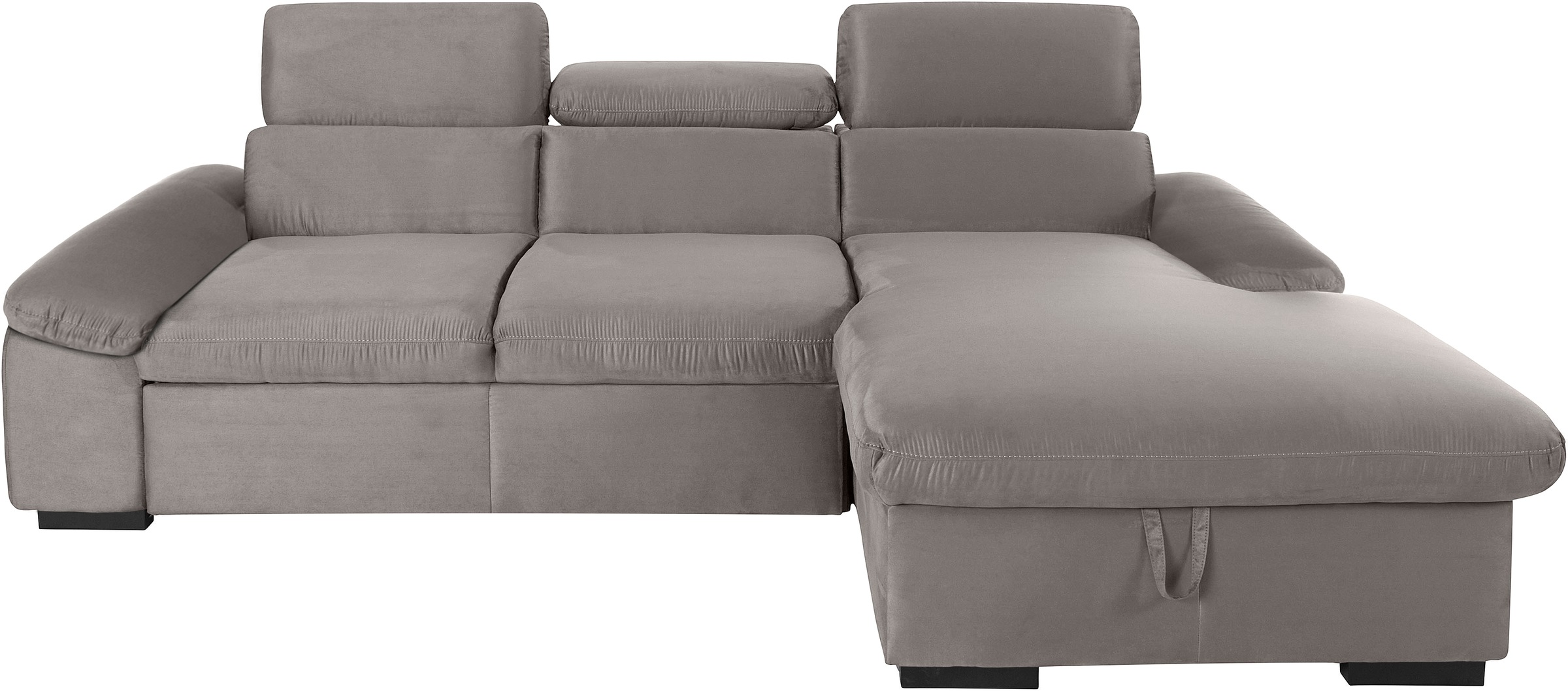 COTTA Ecksofa "Lola L-Form mit Kopfteilfunktion & Hocker" wahlweise mit Bet günstig online kaufen