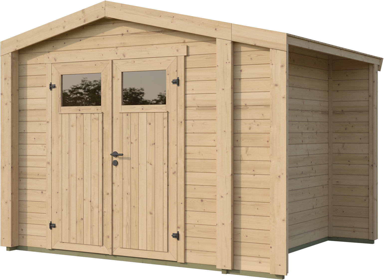 weka Gartenhaus »Killarney« Doppeltür, 1/4 verglast