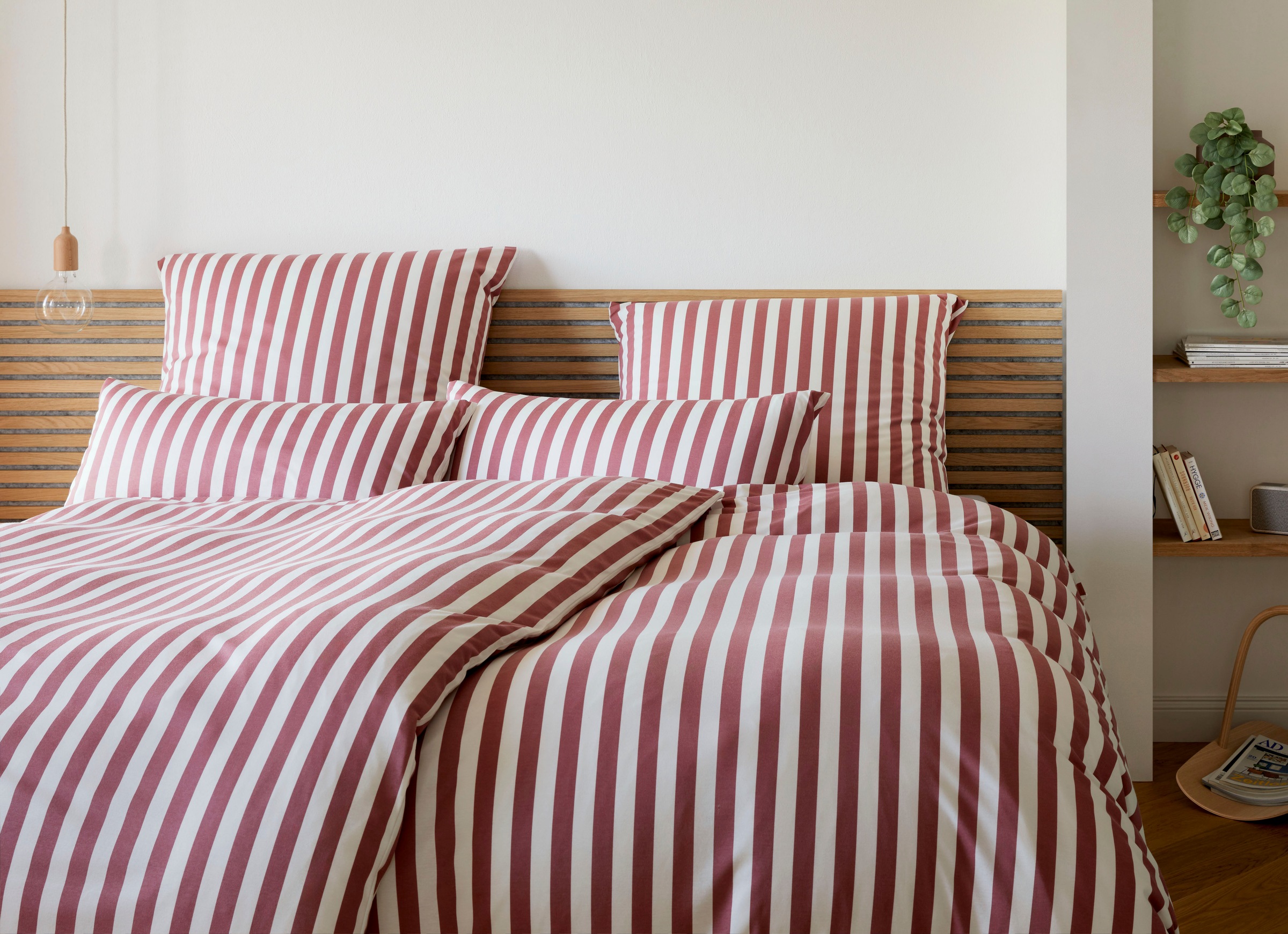 Elegante Bettwäsche "Straight" 2 Stk. tlg. angenehmes Hautgefühl günstig online kaufen