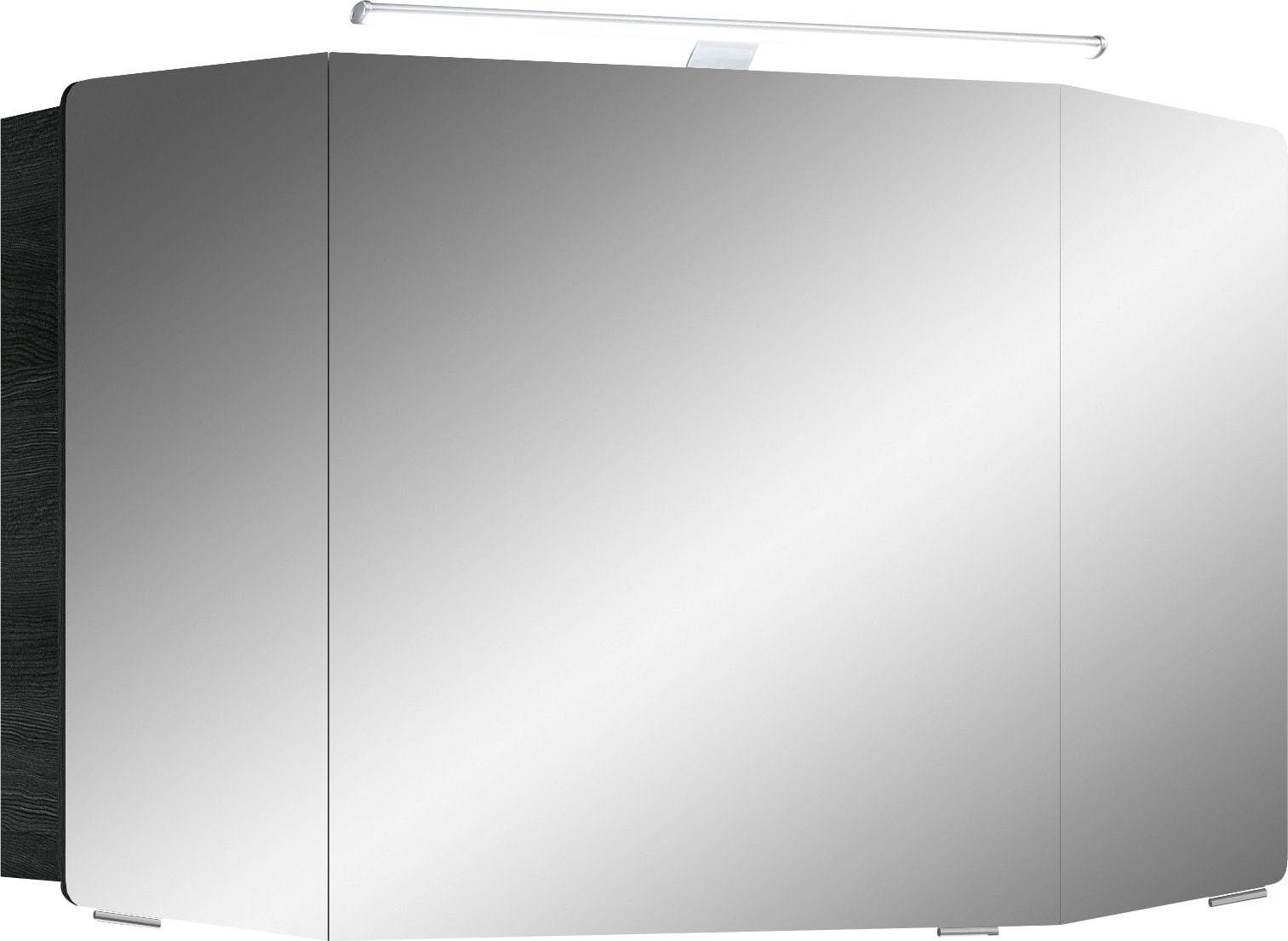 Saphir Badmöbel-Set »Cassca Sprint 2-teilig Mineralmarmor-Waschtisch mit LED-Spiegelschrank«, (2 St.), Waschplatz mit 2 Schubladen, inkl. Dämpfer, 101 cm breit