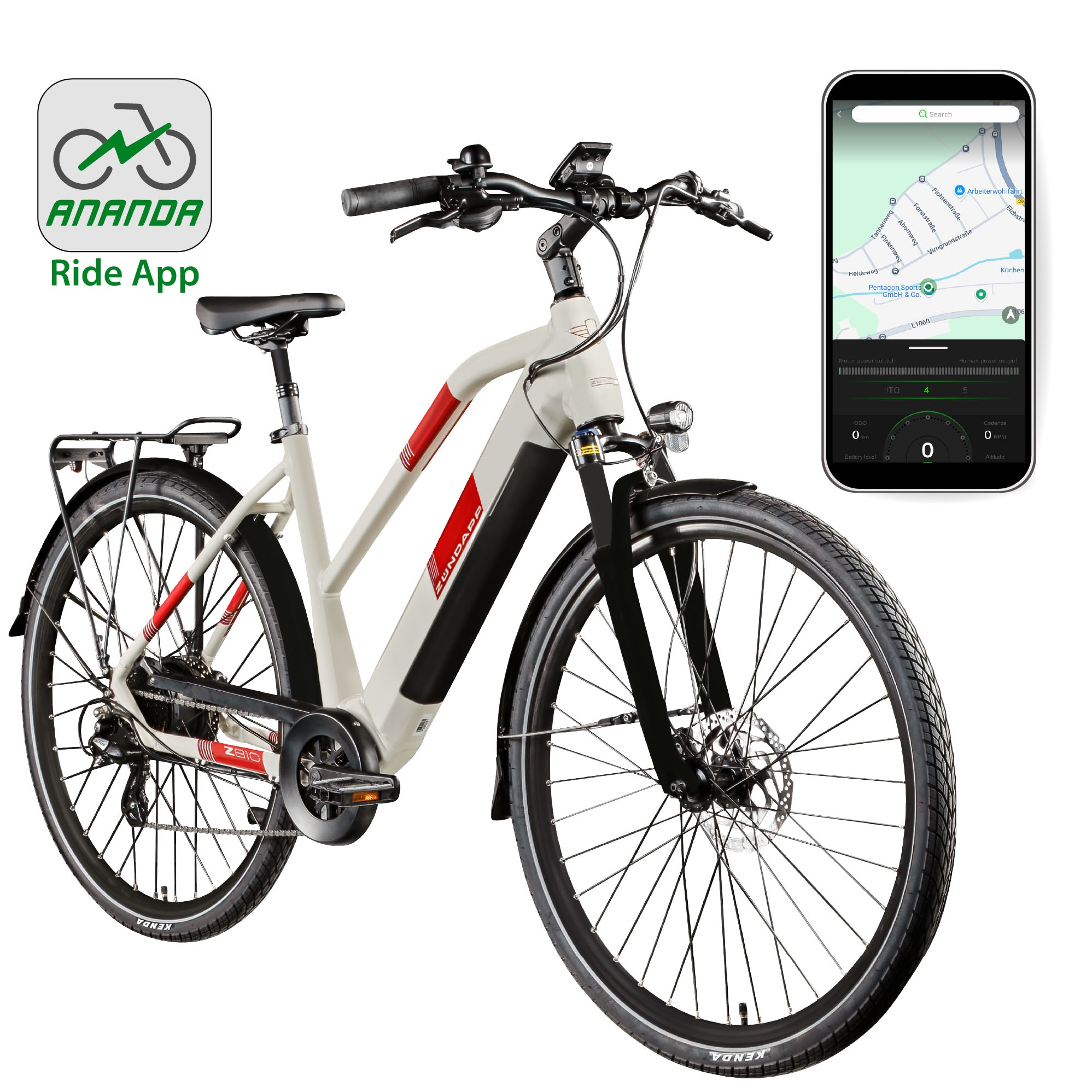 Zündapp E-Bike »Z810«, 8 Gang, Shimano, Altus RD-M310, Heckmotor 250 W