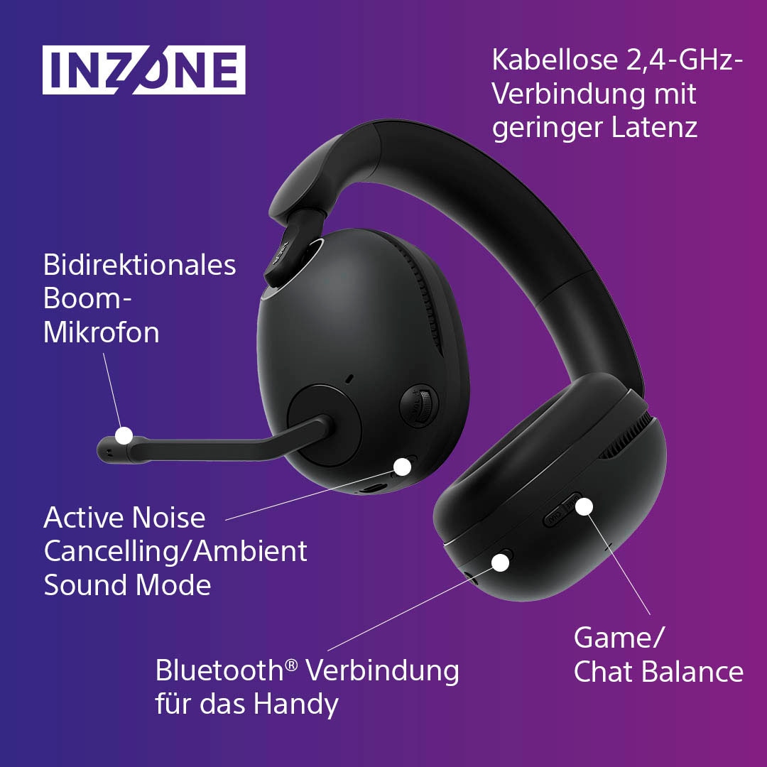 Noise H9«, Ladestandsanzeige-Quick Cancelling | Modus BAUR (ANC)-LED Gaming-Headset »INZONE Sony Active Bluetooth-Wireless, Attention