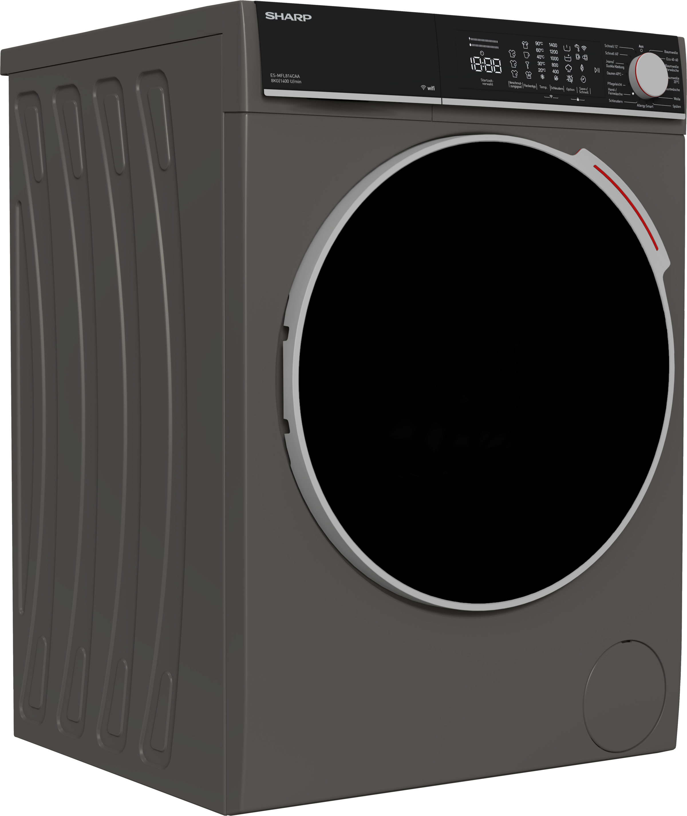 Sharp Waschmaschine Microfiber "ES-MFL814CAA-DE" 8 kg 1400 U/min 8kg / WIFI günstig online kaufen