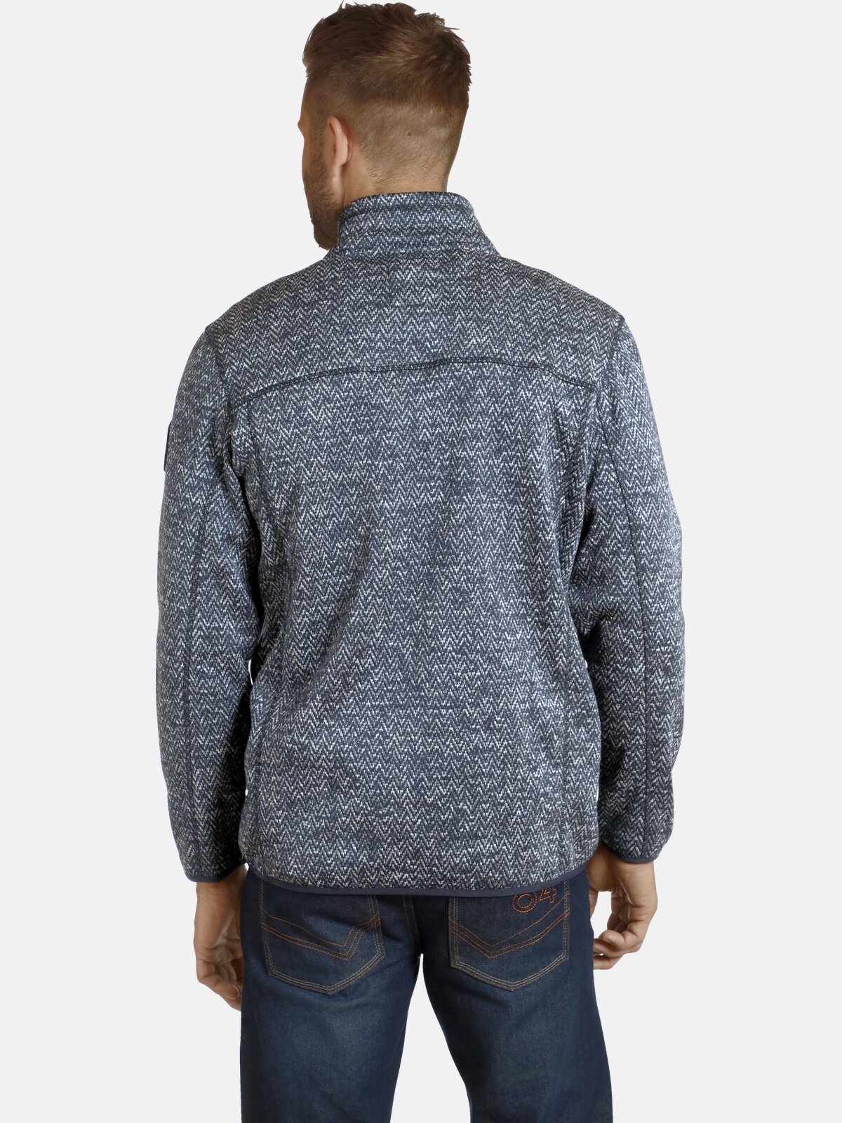 Jan Vanderstorm Sweatjacke »Strickfleecejacke KOLMUND«