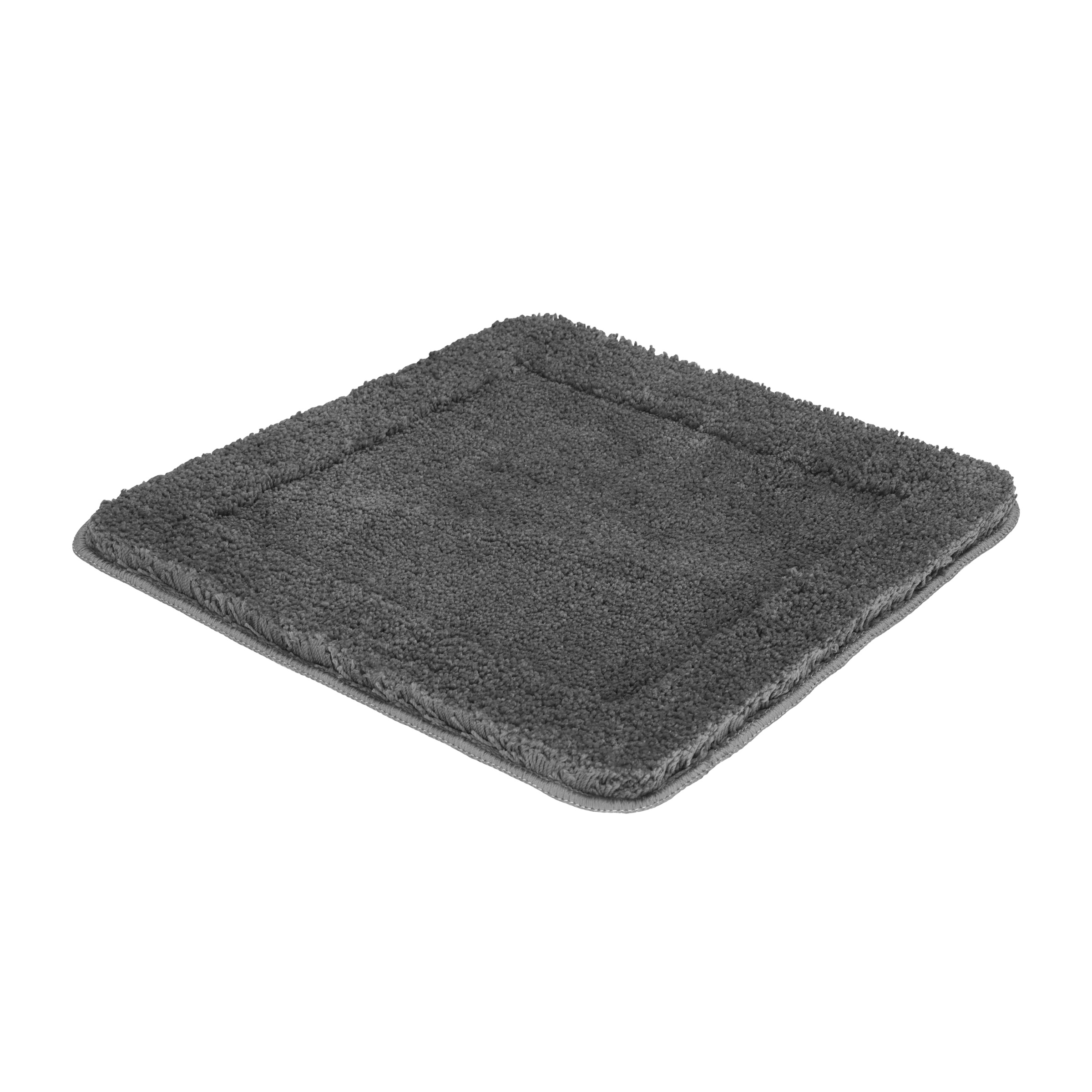 OTTO home Badematte "Sanremo mit Rahmen, Badvorleger, Badezimmer, sehr weich, Hoch-Tief" Höhe 25 mm rutschhemmend beschichtet fußbodenheizungsgeeignet  schnell trocknend Badteppich, unifarben, rechteckig und als 3-tlg. Set erhältlich