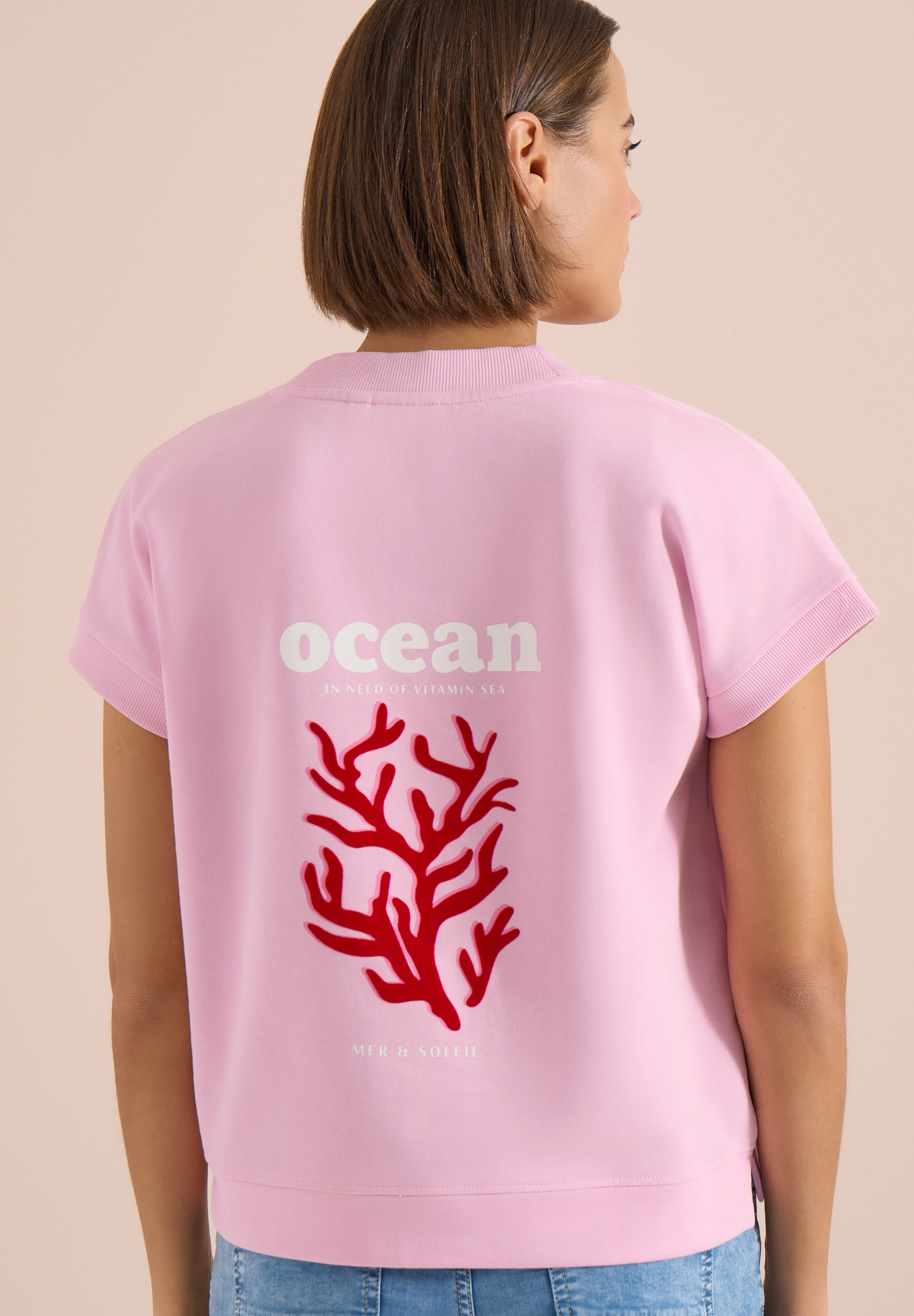 Cecil Sweatshirt , Sommer-Sweatshirt mit Backprint
