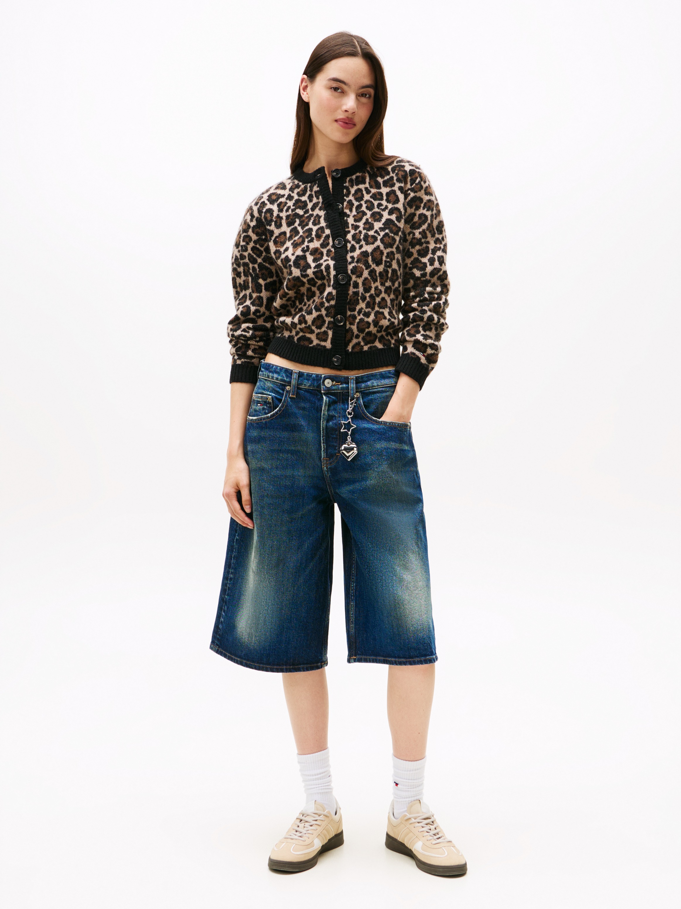 Thumbnail - Tommy Jeans Strickjacke "TJW LEOPARD CARDIGAN" mit Leo Strickmuster