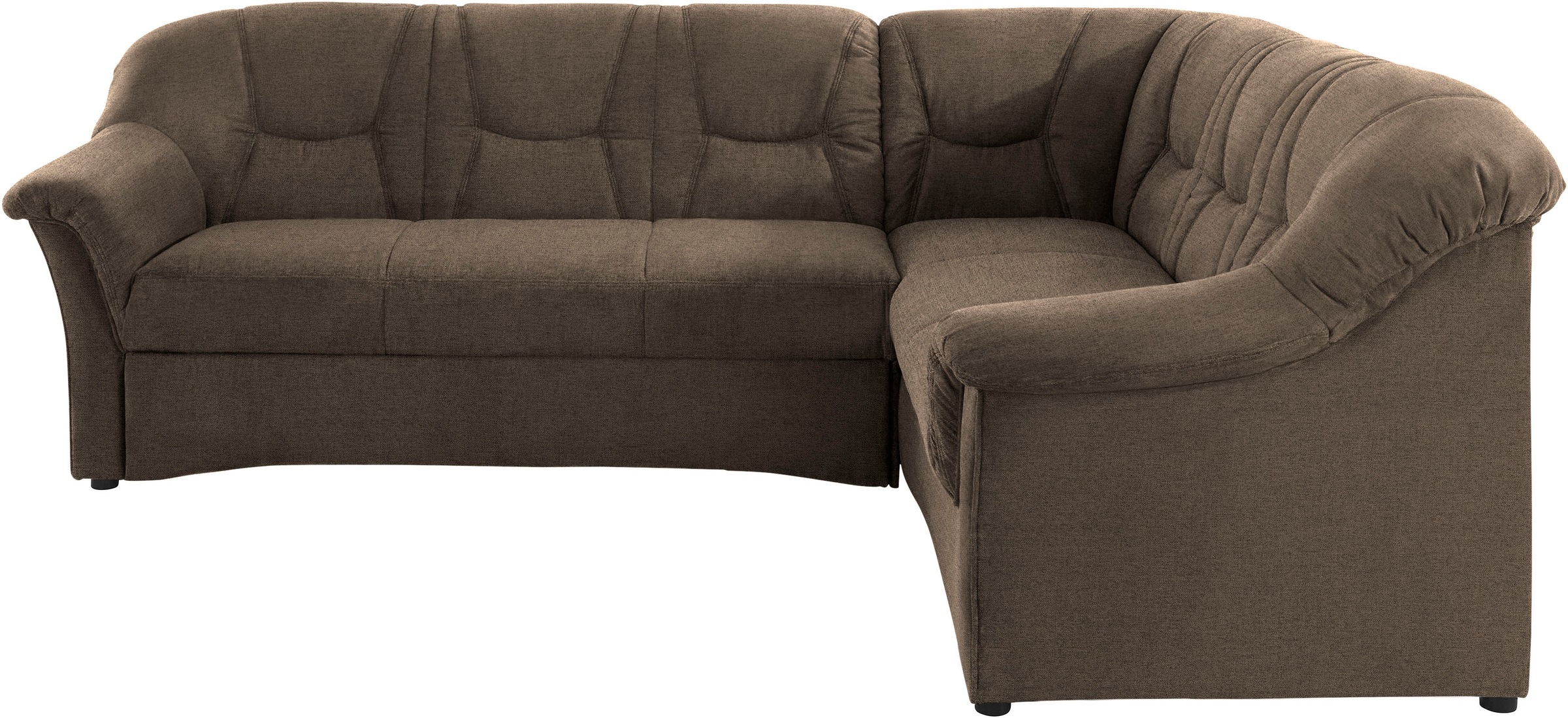 DOMO collection Ecksofa »Sarafina zeitlos und komfortabel, optional mit Federkern, L-Form«, wahlweise mit Bettfunktion
