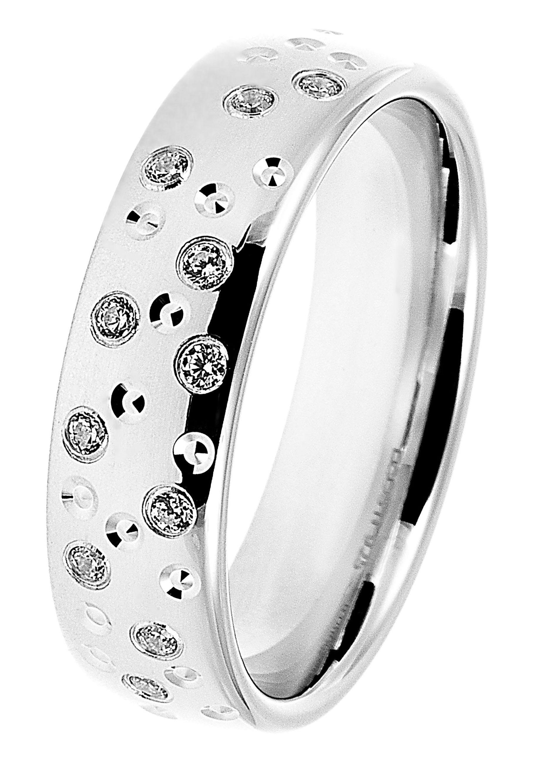 DOOSTI Trauring »Schmuck Geschenk Silber 925 Trauring Ehering Partnerring LIEBE«, Made in Germany - wahlweise mit oder ohne Zirkonia