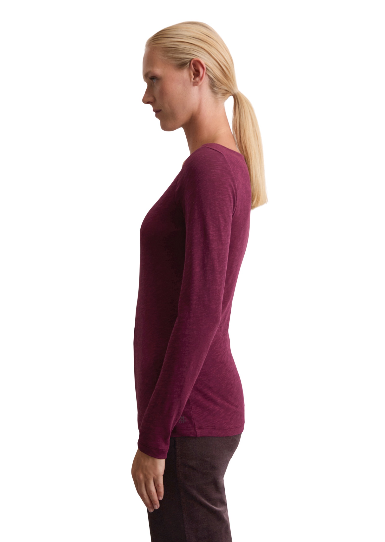 Marc OPolo Langarmshirt "aus Organic Cotton-Qualität" günstig online kaufen