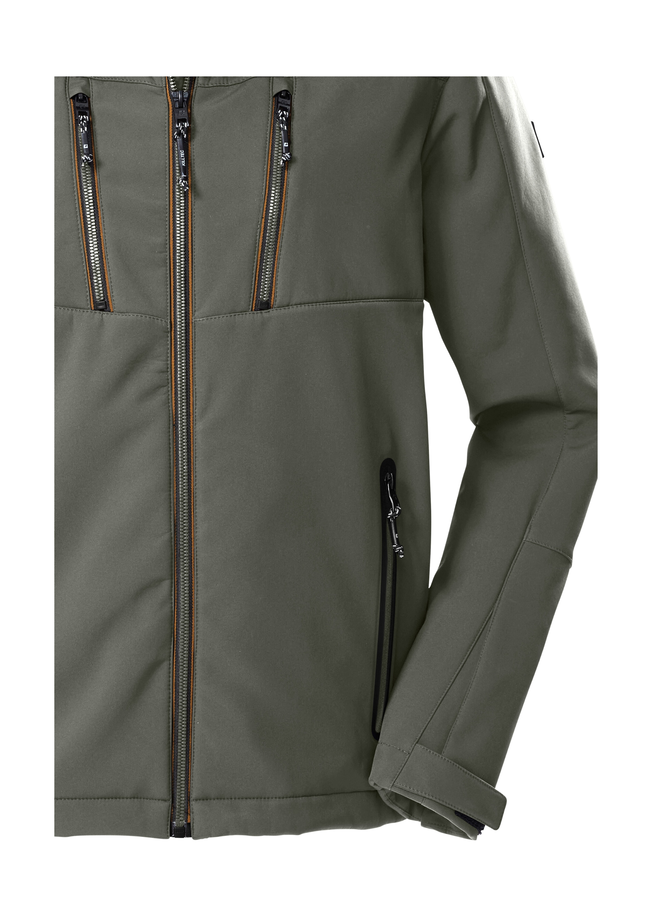 Killtec Softshelljacke »KOW 79 MN SFTSHLL JCKT« Wasser- und windabweisende Softshelljacke, abnehmbare Kapuze