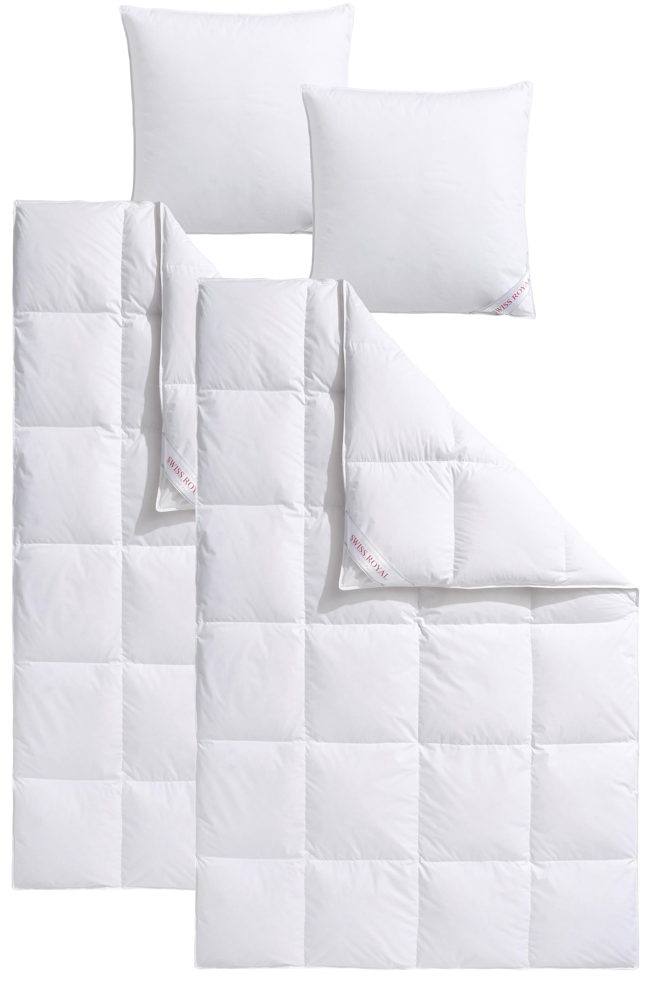 Haeussling Daunenbettdecke + Kopfkissen "Swiss Royal" Bettdecken-Set mit Ko günstig online kaufen