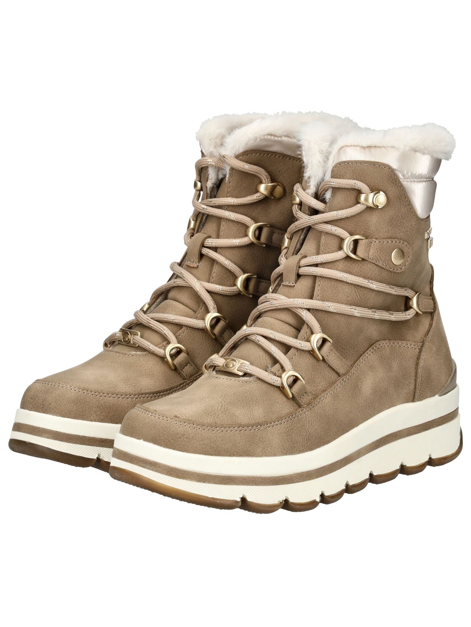 Tom Tailor Lace-Up Ankle Boot Beige 40 3