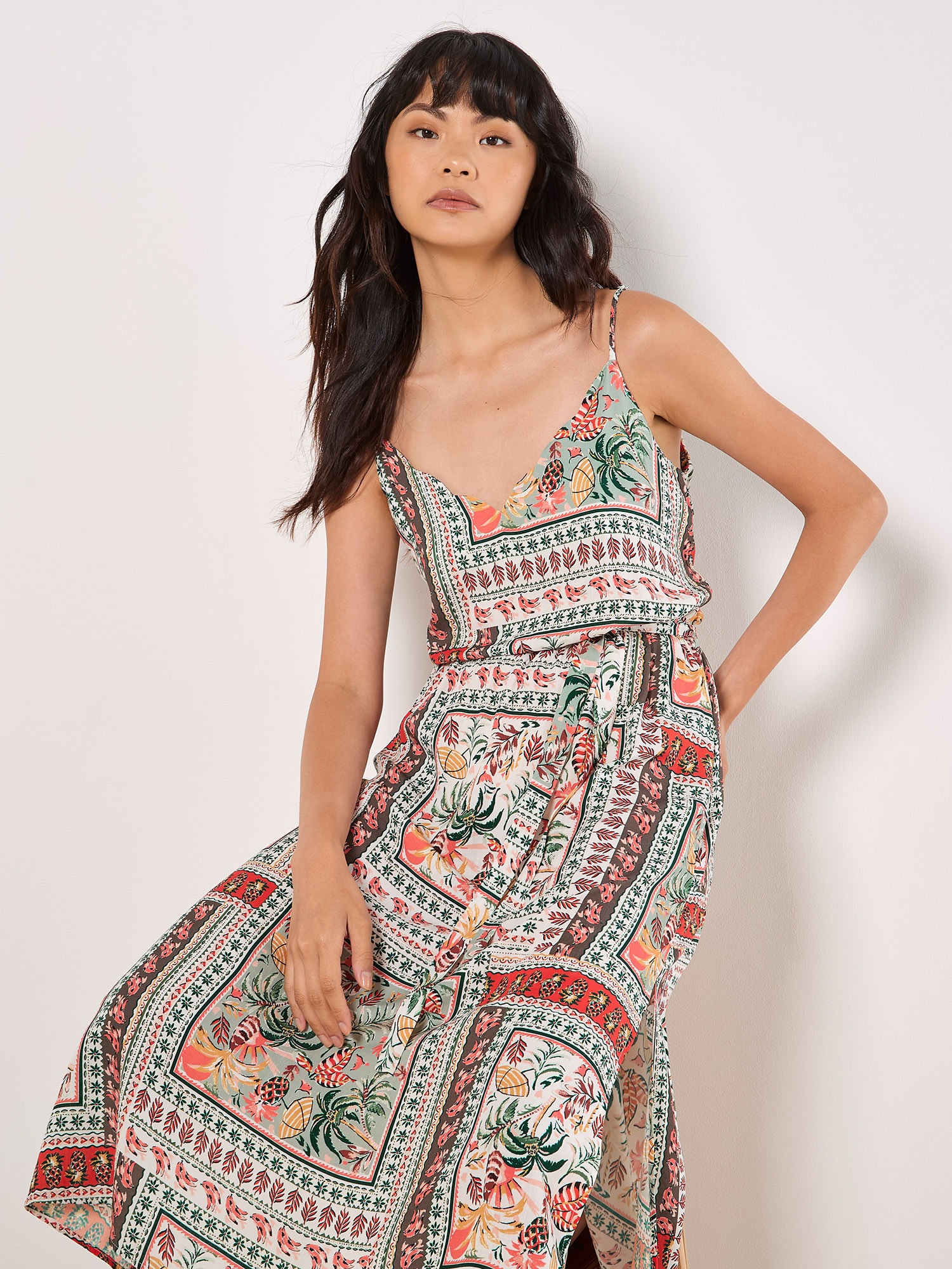 Apricot Druckkleid »Midikleid« mit buntem Druck