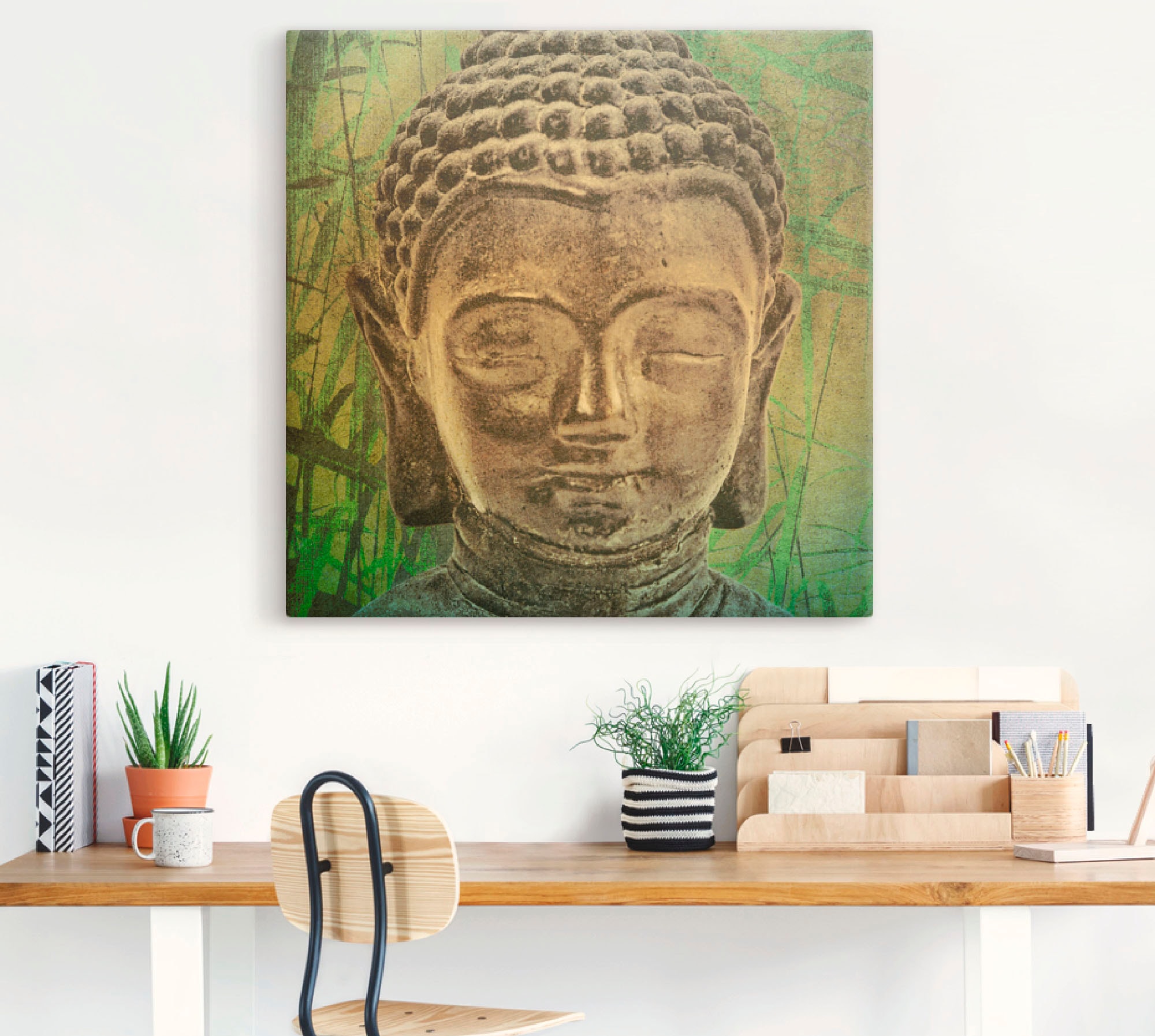 Artland Wandbild »Buddha II«, Religion, (1 St.), als Leinwandbild, Poster in verschied. Größen