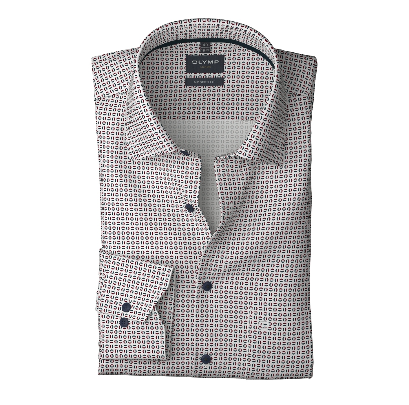 OLYMP Langarmhemd »Luxor modern fit«, New-Kentkragen, Businesshemd
