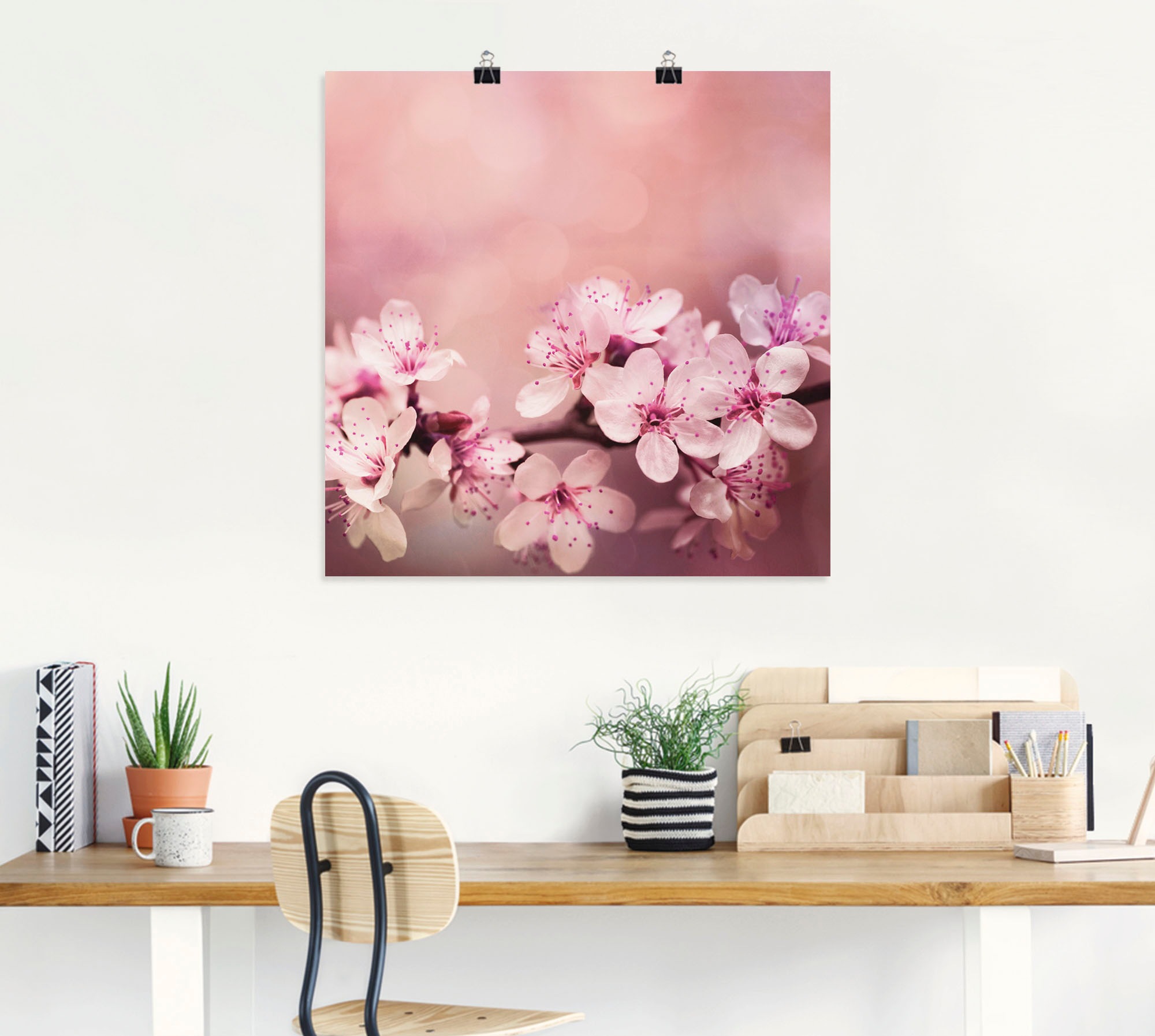 Artland Wandbild "Kirschblüten", Blumen, (1 St.), als Alubild, Outdoorbild, günstig online kaufen