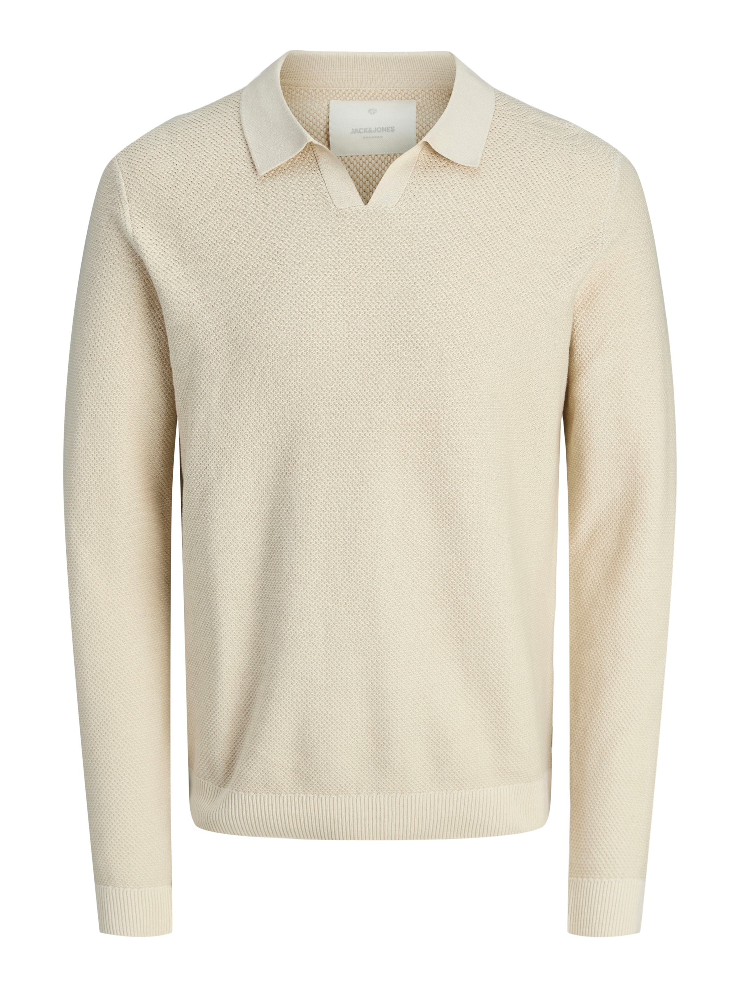 Jack & Jones Polokragenpullover "JPRBLAEASTON KNIT SPLIT NECK LS SN" günstig online kaufen