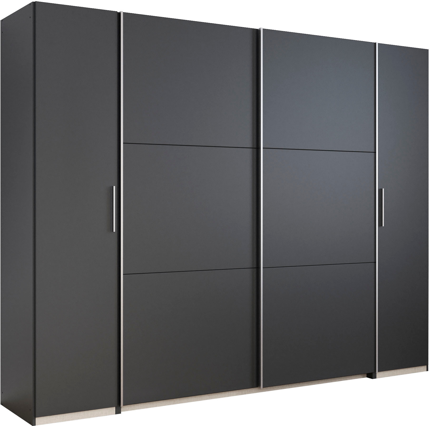 rauch Schwebetürenschrank "Kleiderschrank Drehtürenschrank Schrank Garderobe KRONACH" in 3 Ausstattungen BASIC/CLASSIC/PREMIUM, Breiten 225/268/311/354 cm, mit Dreh- und Schwebetüren und vielen Einlegeböden MADE IN GERMANY