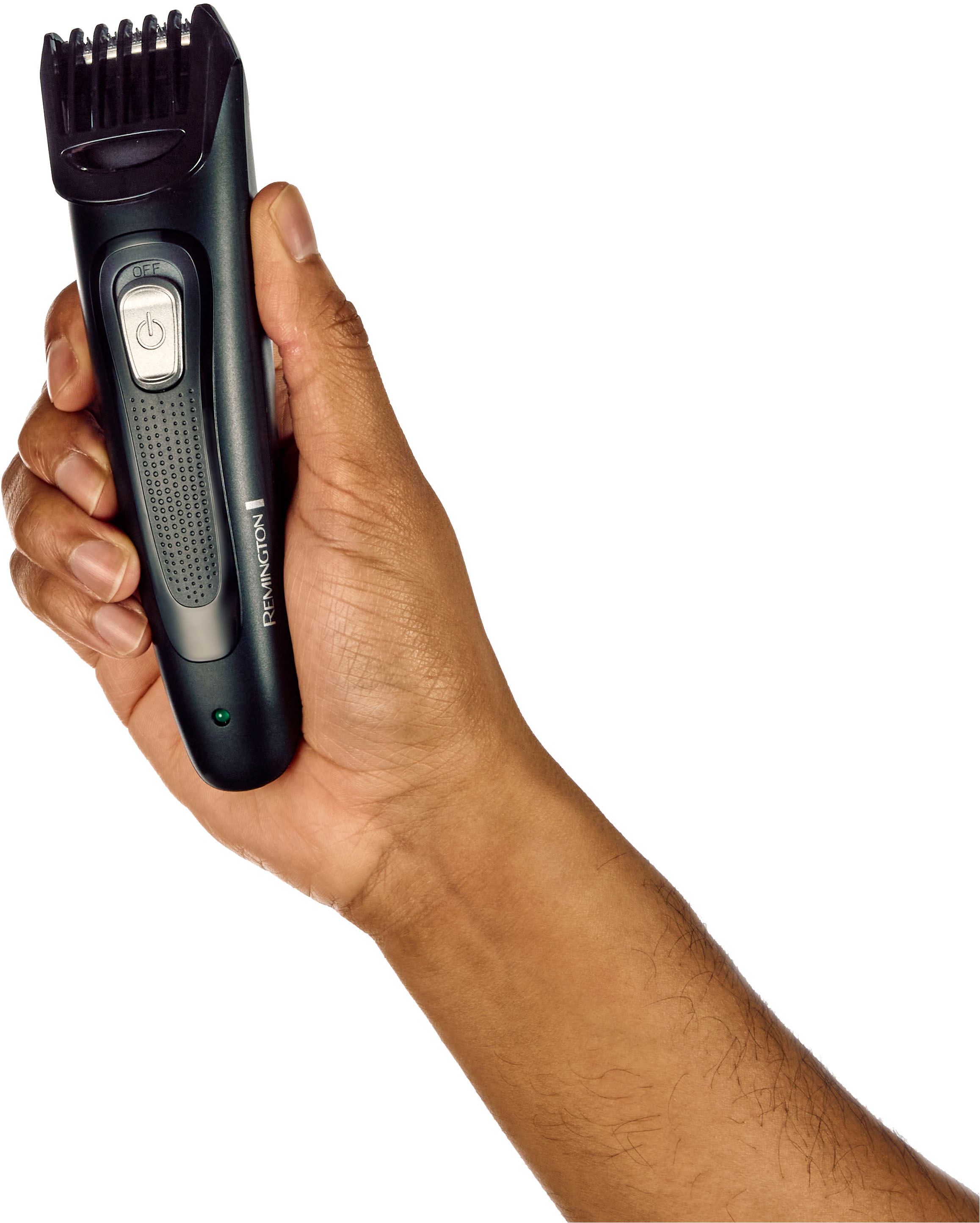 Remington Multifunktionstrimmer »MB905«, 2 Aufsätze, Akkubetriebener Barttrimmermit selbstschärfenden Stahlklingen