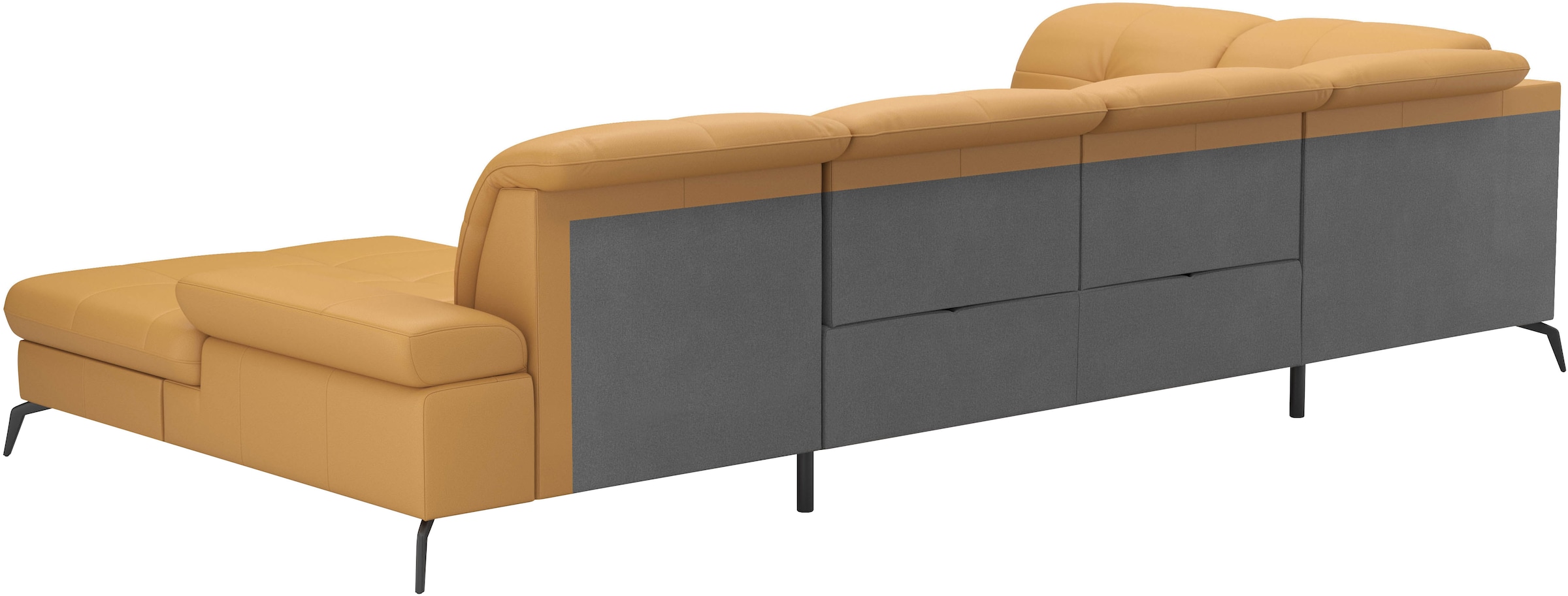 sit&more Wohnlandschaft »Amica, U-Form, inkl. Sitztiefenverstellung und Armteilverstellung«, wahlweise mit Kopfteilverstellung, Bettfunktion und Bettkasten