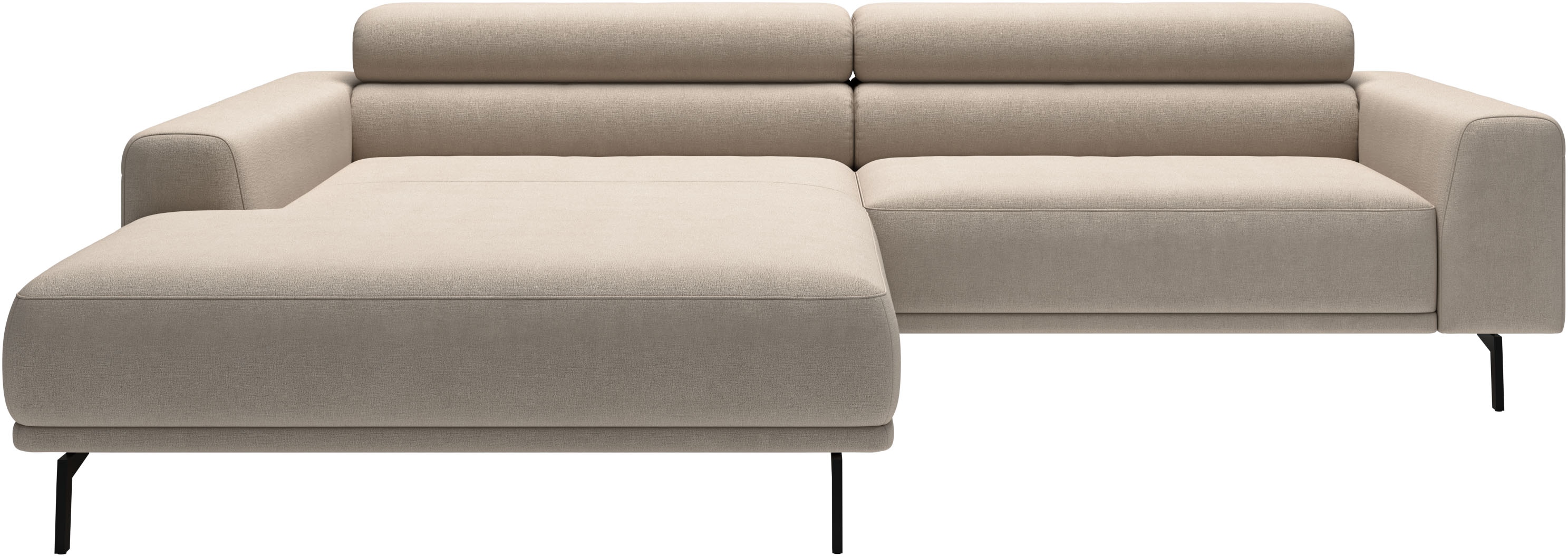 SCHÖNER WOHNEN-Kollektion "Tossa, Modernes Design trifft smarte Funktione, Breite 258 cm" Motorischer Sitzvorzug, Kopfteil-Funktion & Saugroboter-Höhe