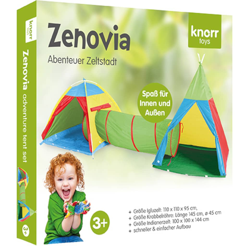 Knorrtoys® Spielzelt »Zeltstadt Zenovia«, mit Spieltunnel