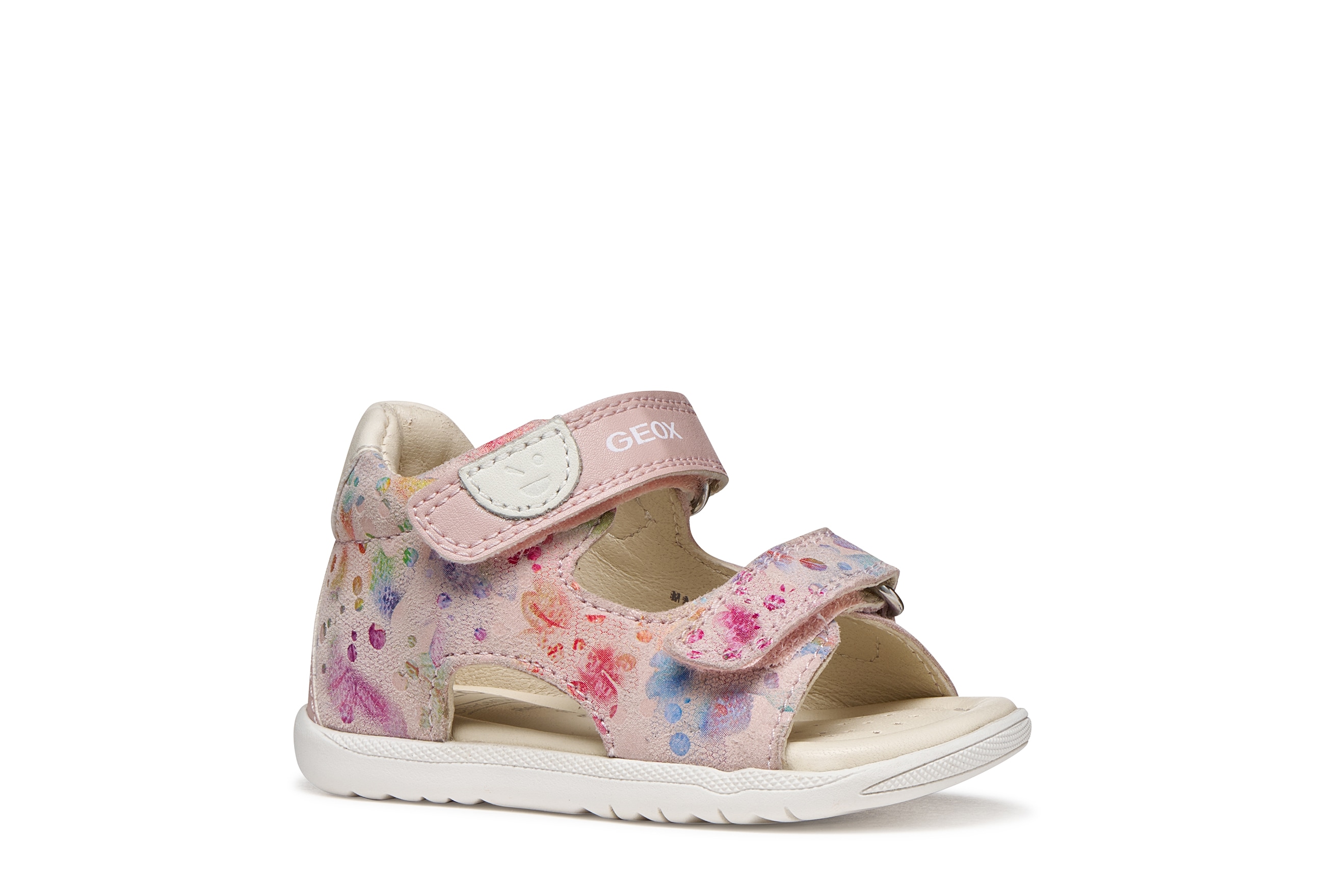 Geox 1100000002199 "B SANDAL MACCHIA GIR" Babyschuh mit Klettverschluss, Größenschablone zum Download