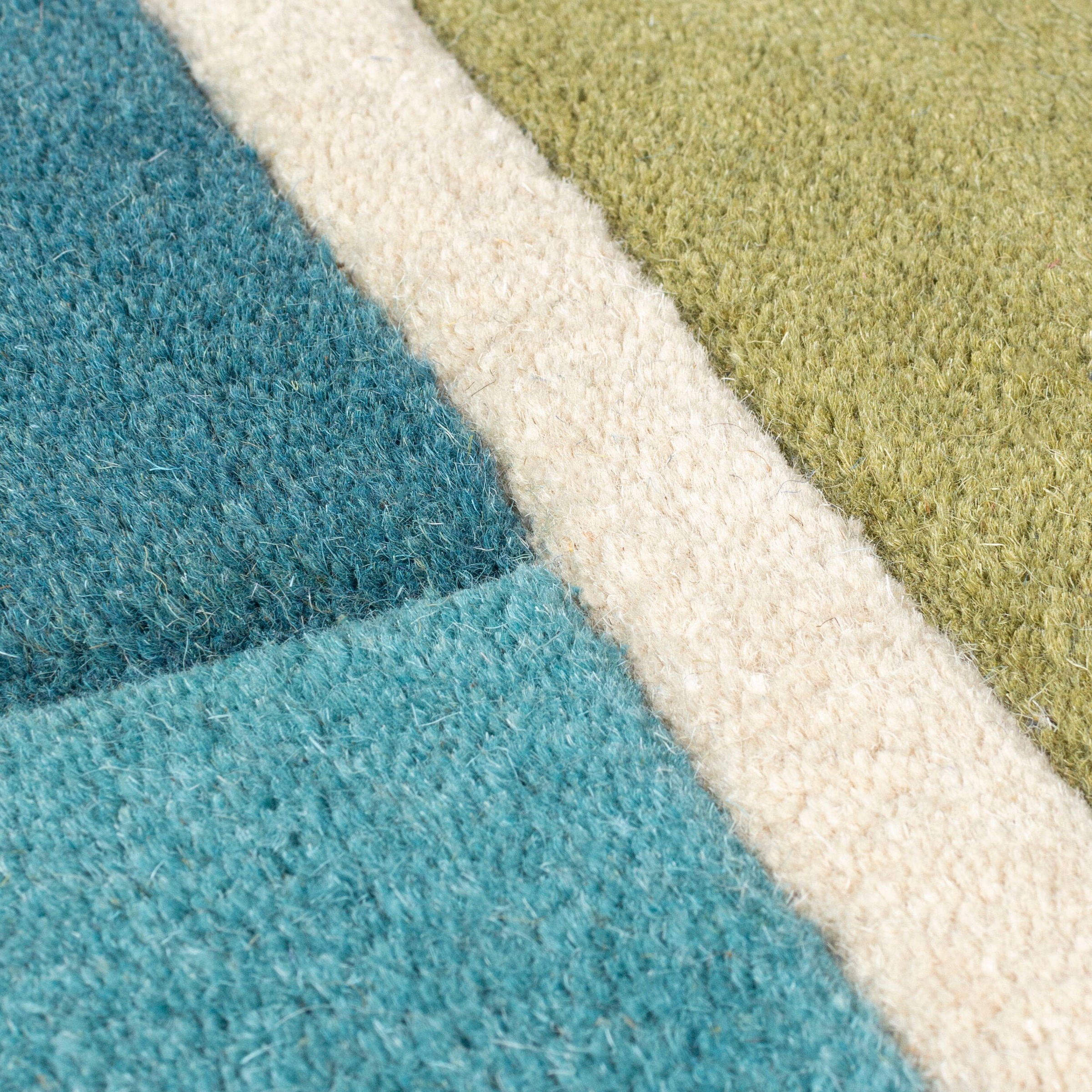 FLAIR RUGS Wollteppich »Piano«, rechteckig, 10 mm Höhe, gestreift, rechteckig