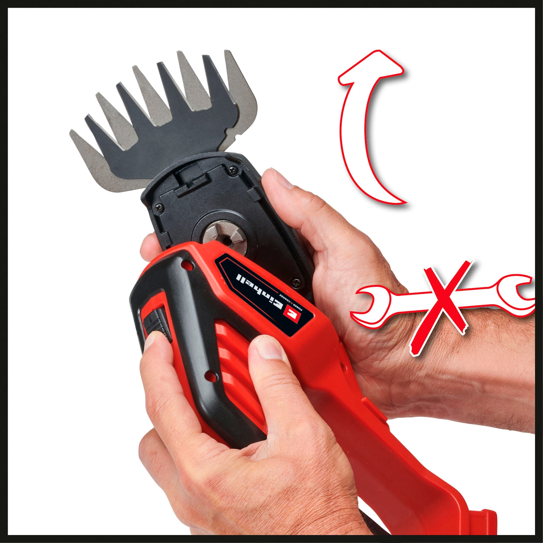 Einhell Akku-Gras- und Strauchscherenset »»GE-CG 18/100 Li T Kit«« ()  Inkl. 2,5 Ah Akku und Ladegerät