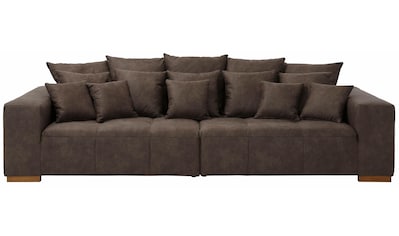 Big-Sofa »Neapel«, mit vielen losen Kissen, in 2 Bezugsqualitäten