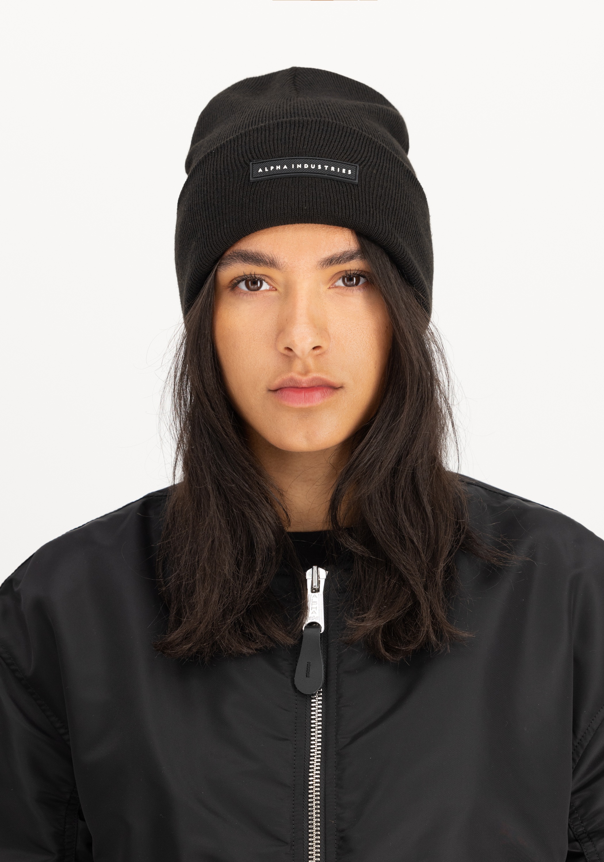 Thumbnail - Alpha Industries Skimütze "Rubber Logo Beanie"
