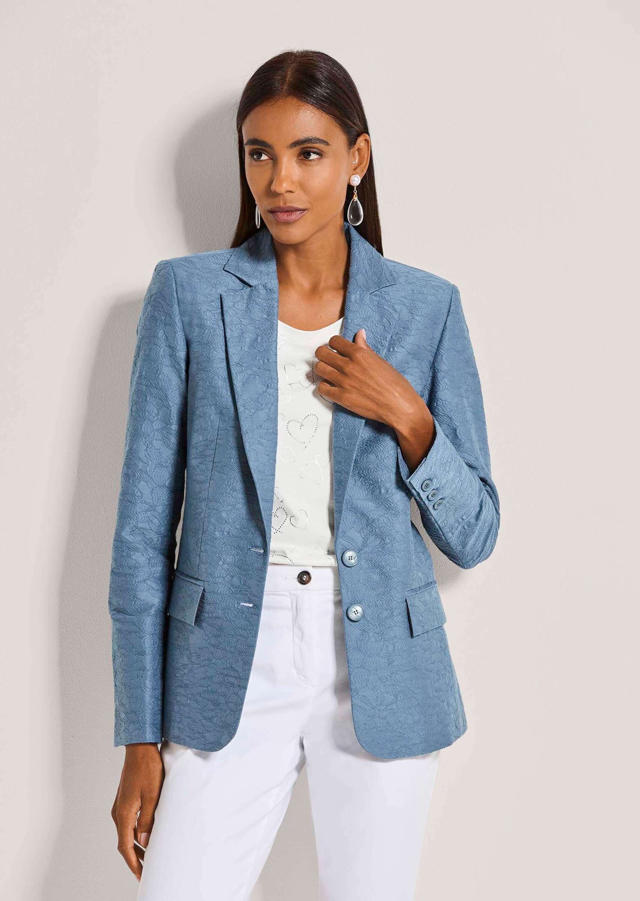 MADELEINE Jackenblazer »Blazer Eleganter Einreiher mit Reverskragen« Jacquardblazer